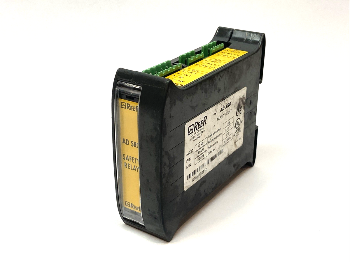 Reer 8016651 Safety Relay AD SR0 250VAC 2A 1.5W IP20 - Maverick Industrial Sales