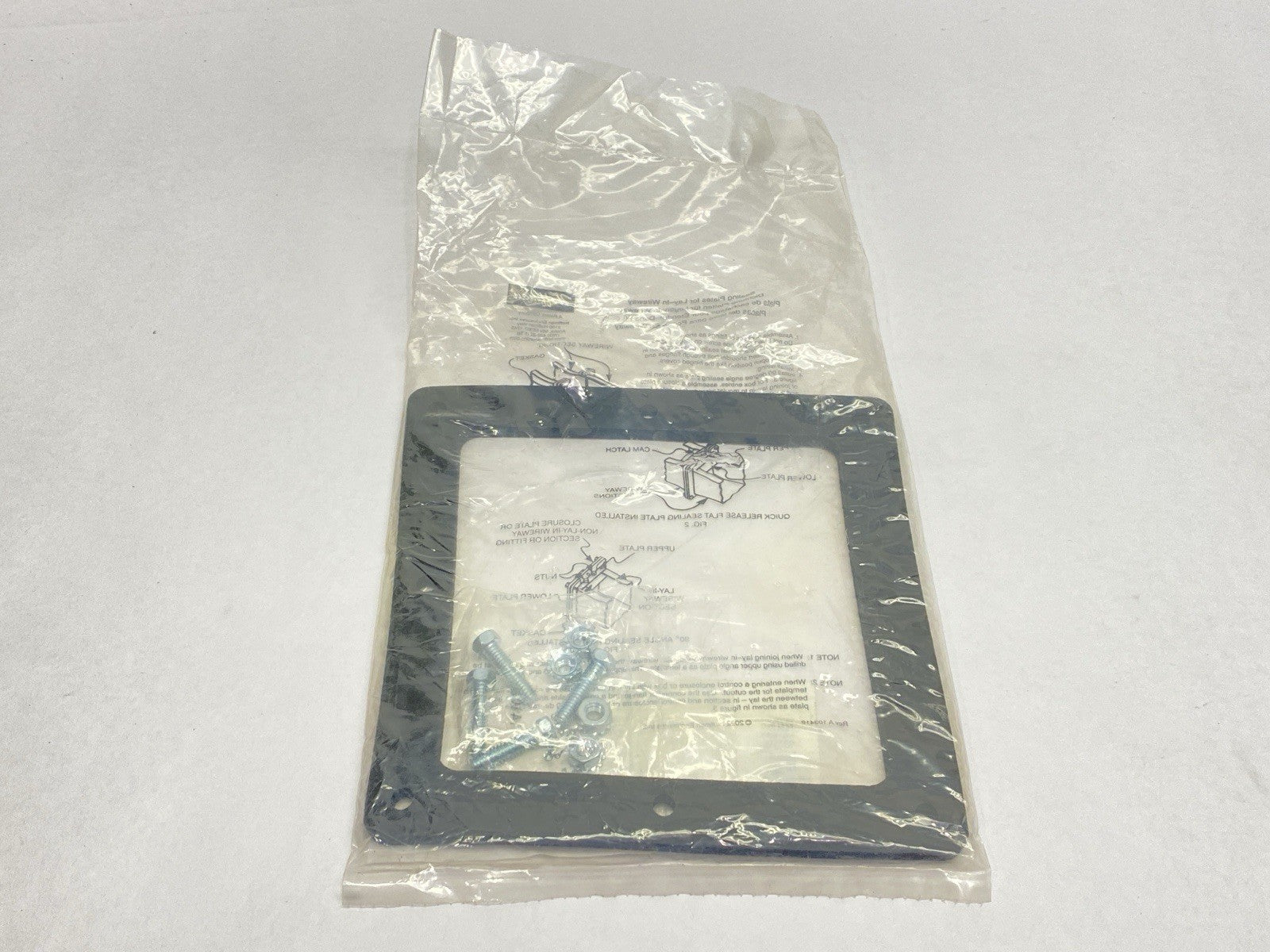 Hoffman F66LSAG Sealing Plate 90-Degree Angle Lay-in HC 6" x 6" Gray 18710 - Maverick Industrial Sales
