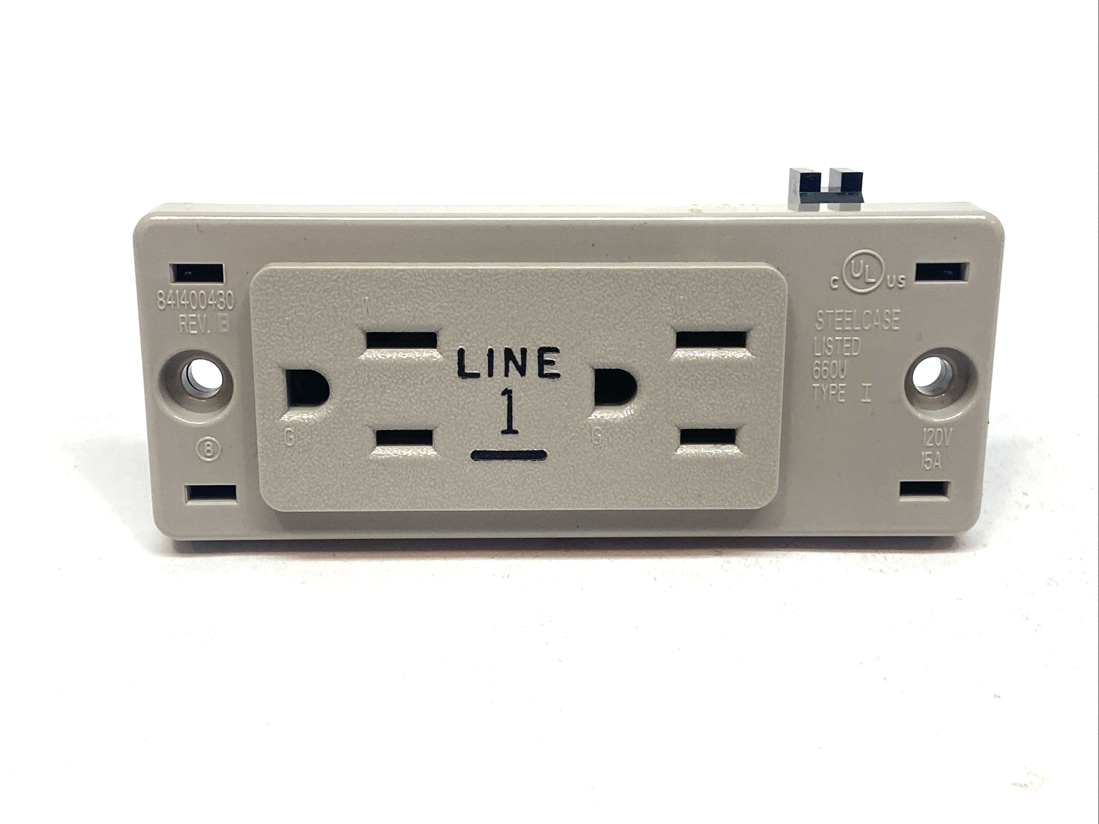Steelcase 986831DA15S Line-1 Duplex Receptacle 120V 15A - Maverick Industrial Sales