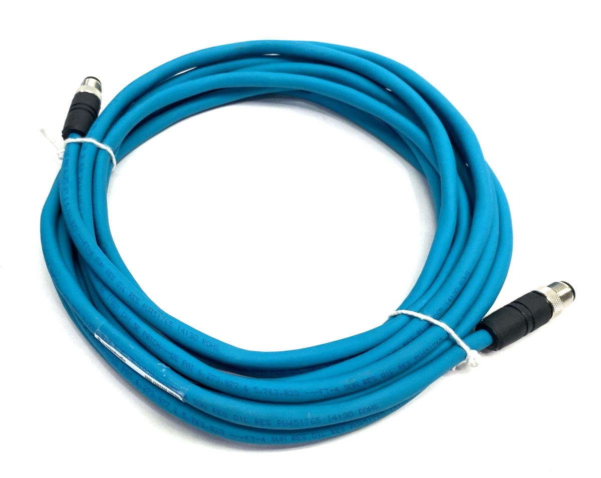 0985 YM57530 100/5M | Lumberg Automation Ethernet Cordset Double End 900004140 - New – Open box - Maverick Industrial Sales