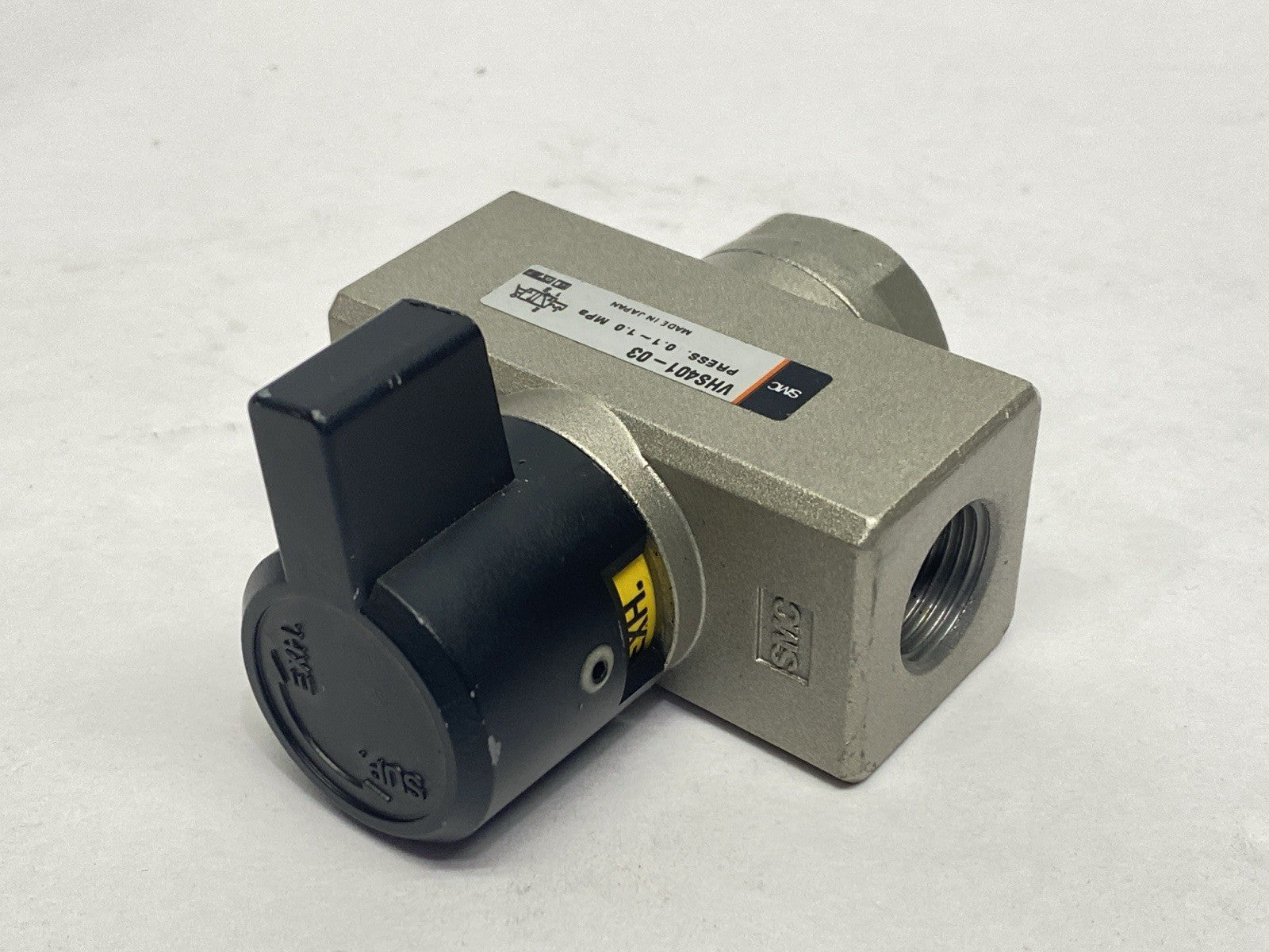 SMC VHS401-03 Pneumatic Hand Valve 3/8" PT - Maverick Industrial Sales