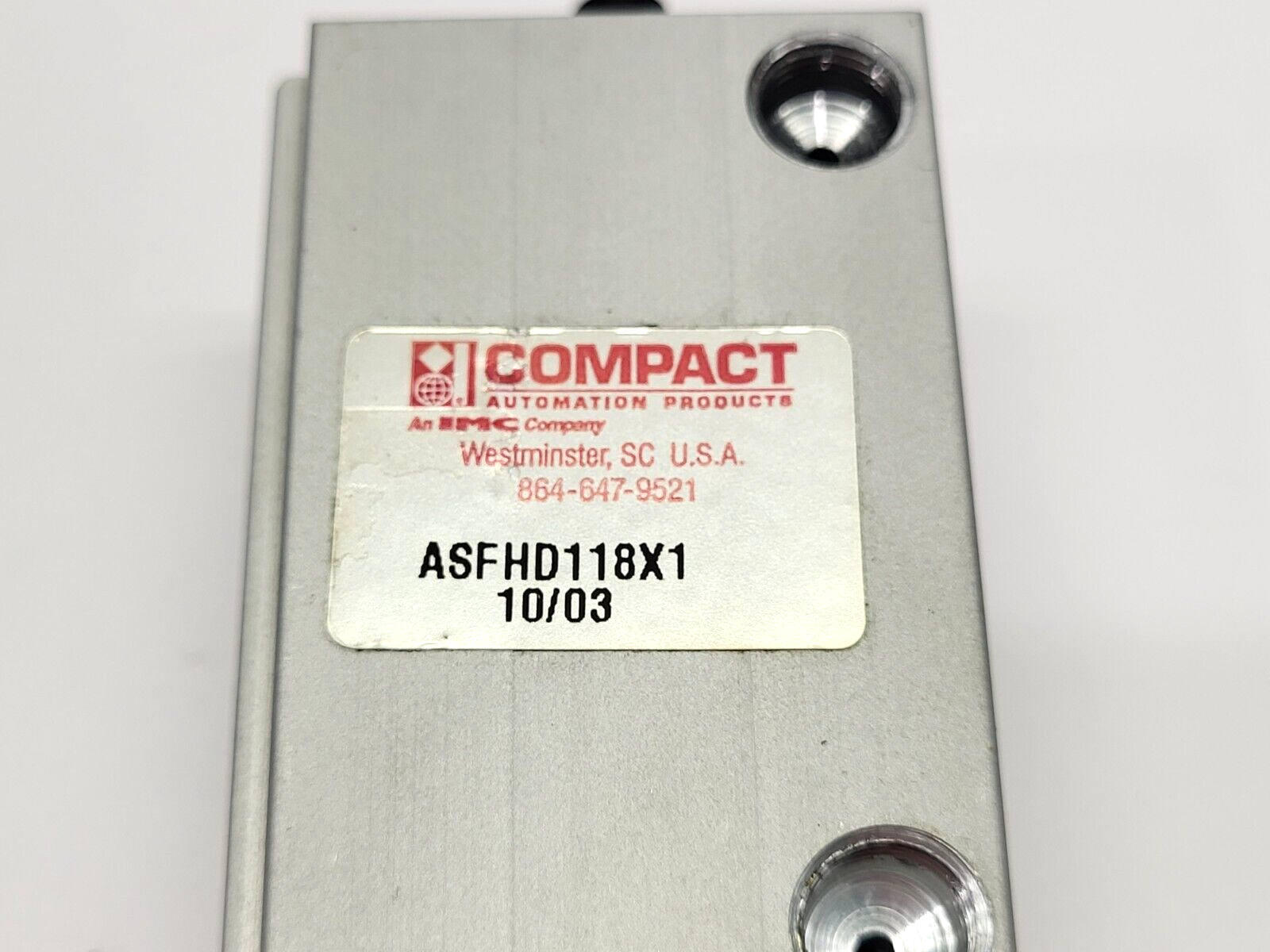 Compact ASFHD118X1 Rod Extension Cylinder 1-1/8" Bore 1" Stroke - Maverick Industrial Sales