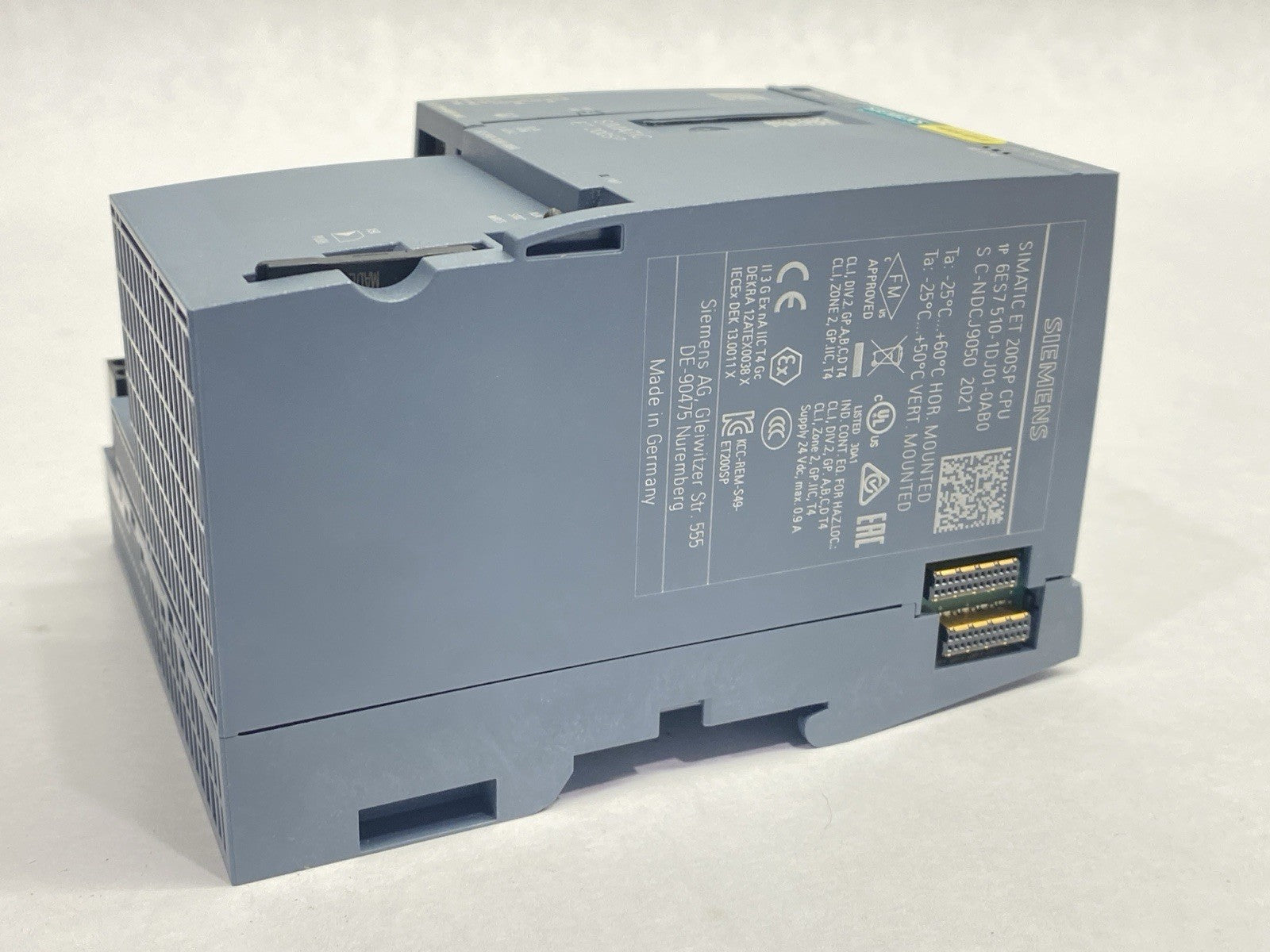 6ES7510-1DJ01-0AB0 | Siemens SIMATIC DP CPU For ET 200SP w/ 6ES7193-6AR00-0AA0 - Used - Maverick Industrial Sales