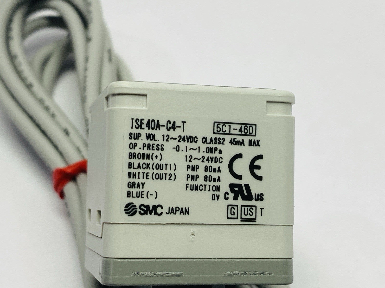 SMC ISE40A-C4-T Digital Vacuum Pressure Switch 12~24VDC - Maverick Industrial Sales