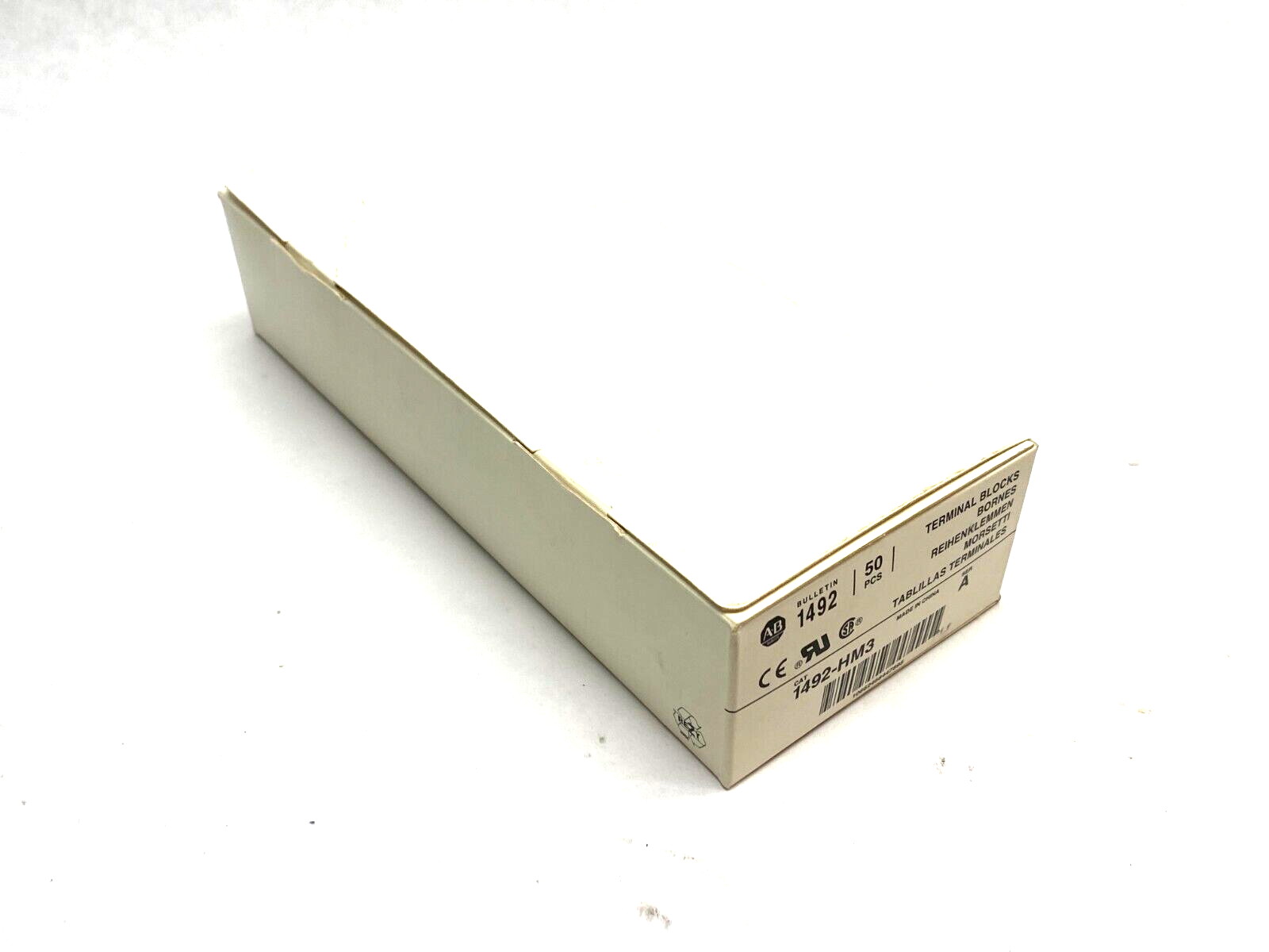 Allen Bradley 1492-HM3 Ser. A Finger-Safe Terminal Block White BOX OF 50 - Maverick Industrial Sales