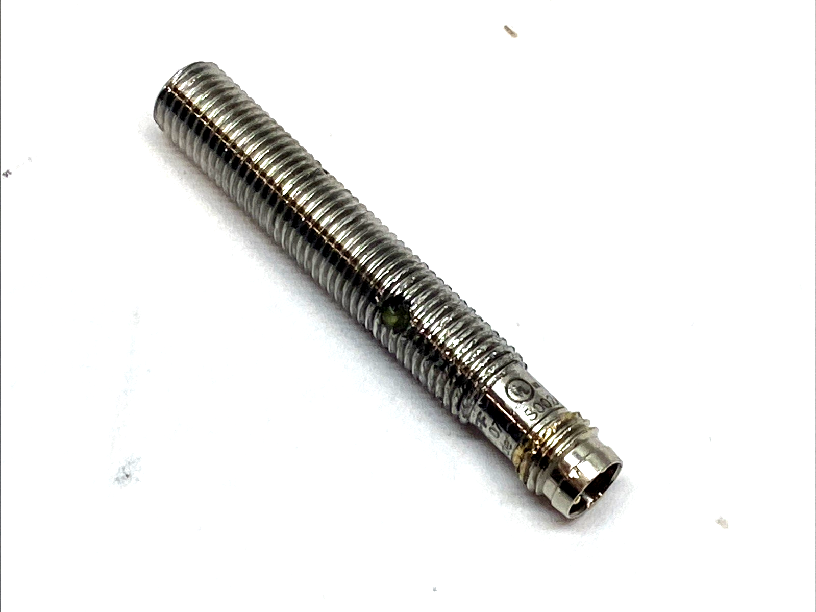BCS002A | Balluff M8 Capacitive Proximity Sensor M08T4E2-PSM15C-S49G MISSING NUTS - Used - Maverick Industrial Sales