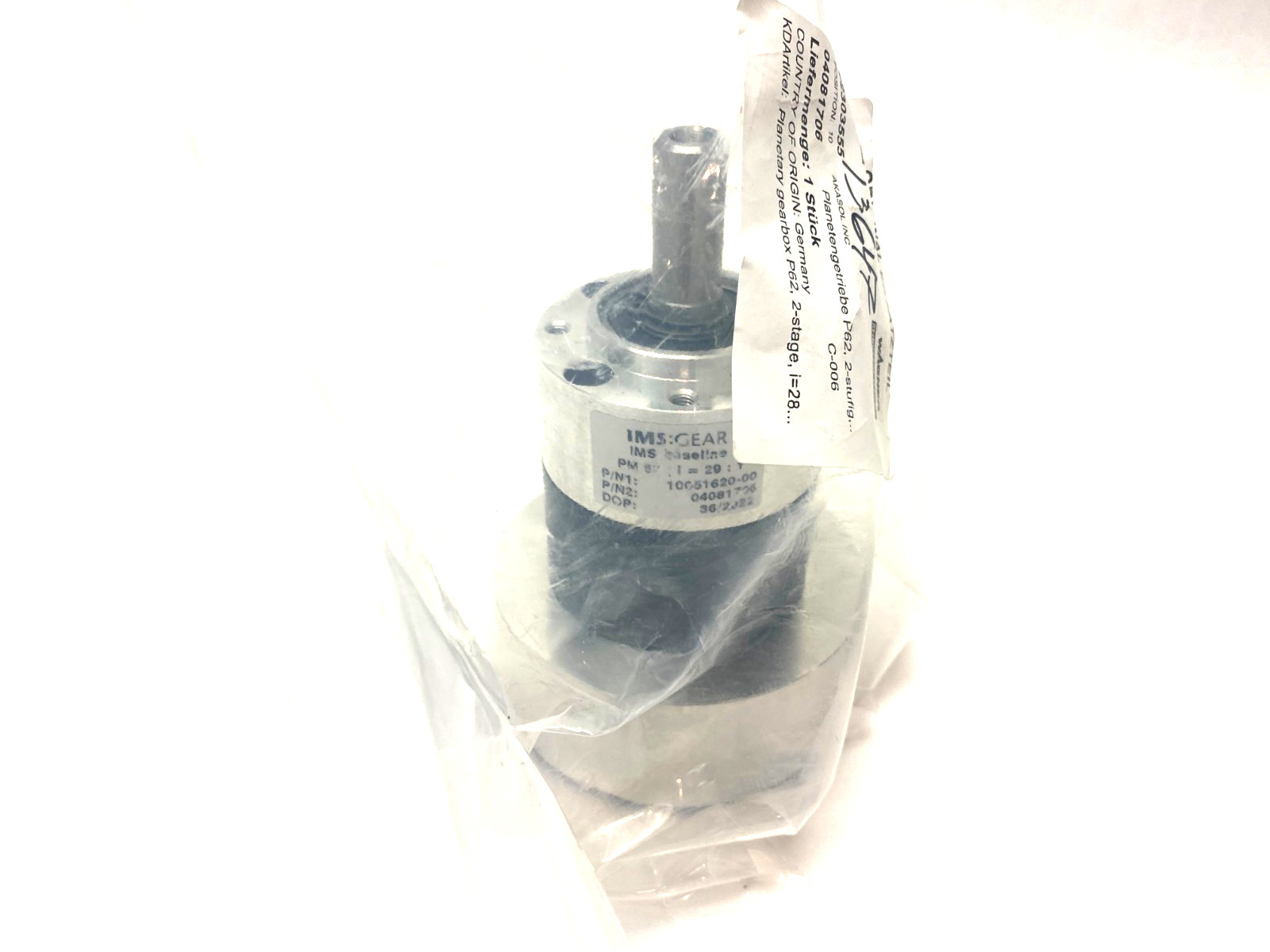 Wagner Reinhardt-Technik 4081706 Planetary Gear Unit 29:1 PM 62 - Maverick Industrial Sales