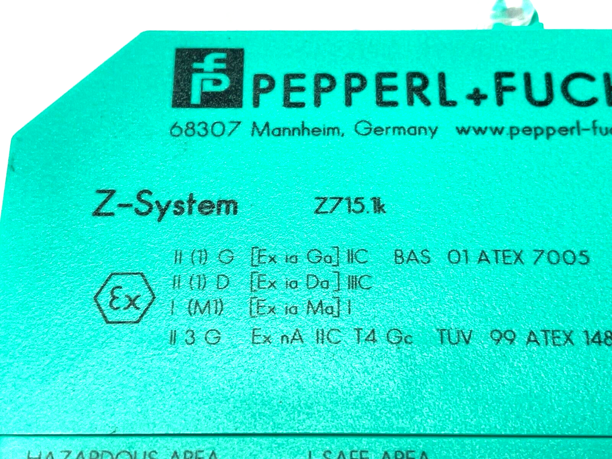 71781 | Pepperl+Fuchs Safety Barrier Module Z715.1k - Used - Maverick Industrial Sales