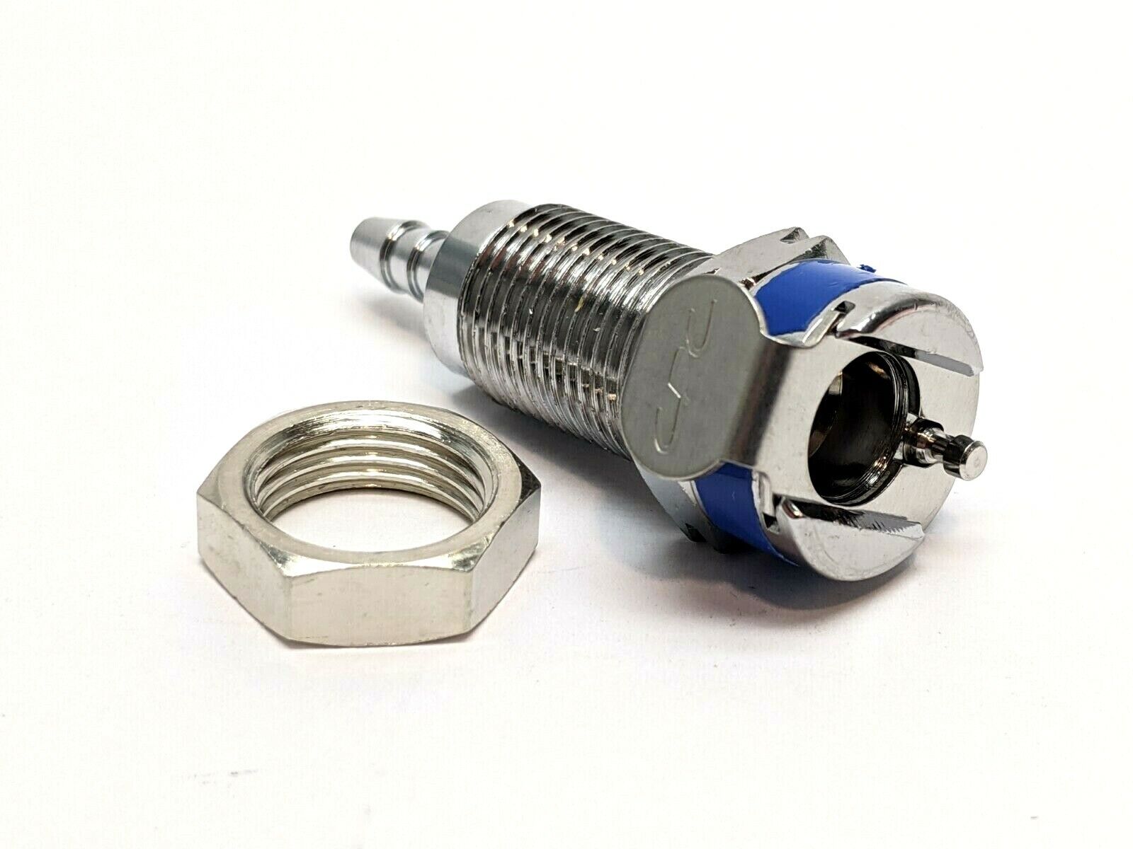Omega FT-MCD16-02-K3 Chrome-Plated Brass Quick Coupling Socket Blue - Maverick Industrial Sales