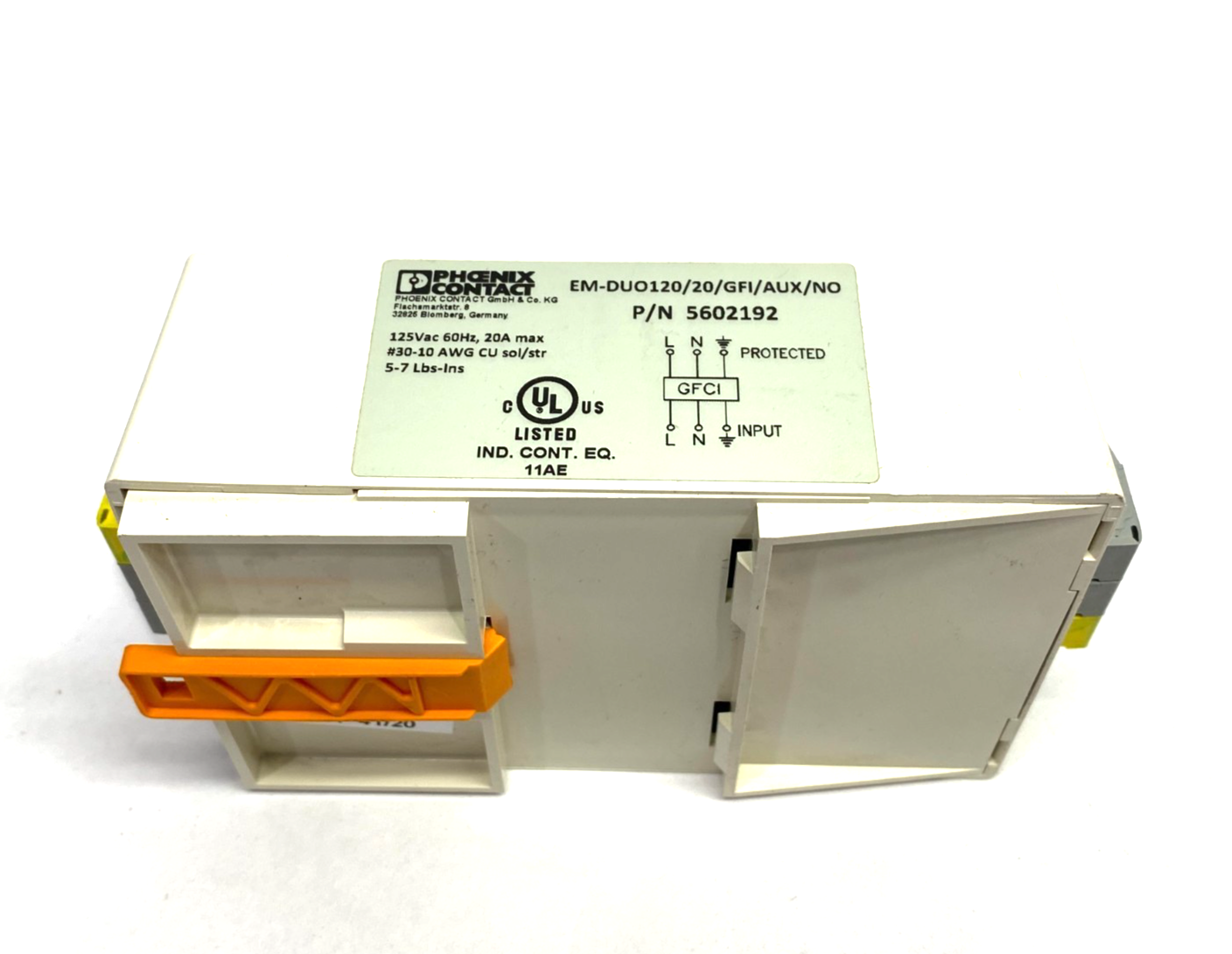 Phoenix Contact EM-DUO120/20/GFI/AUX/NO Socket Receptacle 5602192 - Maverick Industrial Sales