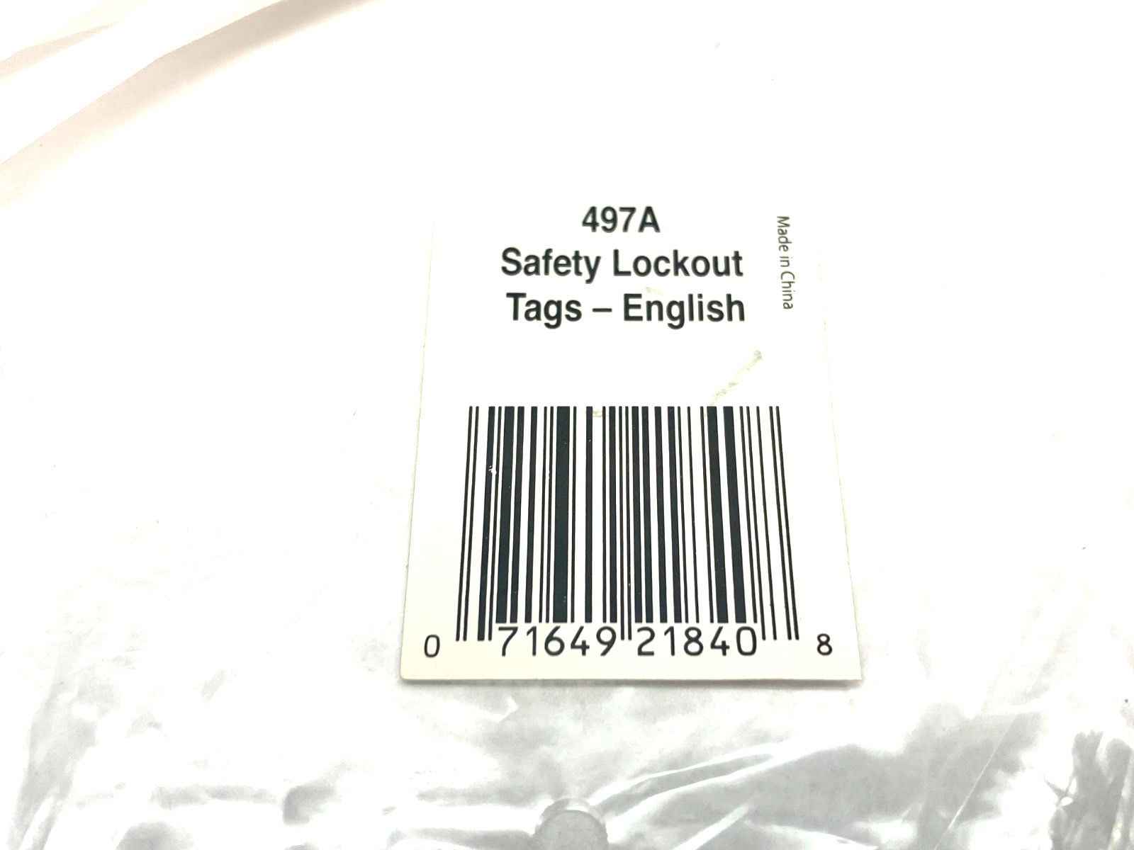 Master Lock 497A Safety Lockout Tags Do Not Operate, English, PACK OF 12 - Maverick Industrial Sales