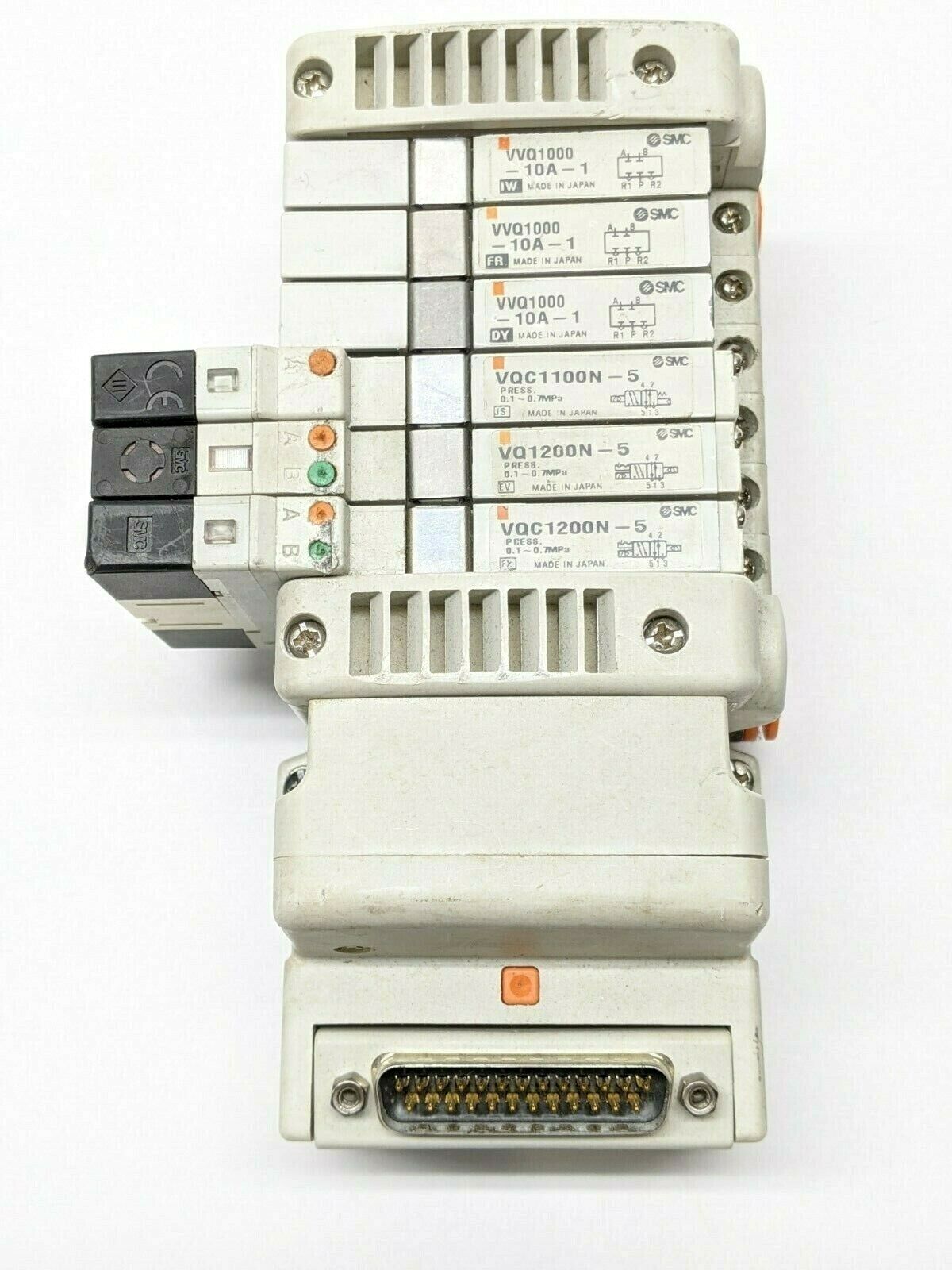 SMC VV5QC11-06C4FD0-DNS w/ 3) VVC1000-10A-1 1) VQC1100N-5 2) VQC1200N-5 - Maverick Industrial Sales