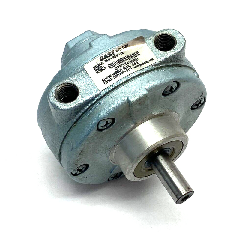 Gast 2AM-NCW-7B Clockwise Pneumatic Motor 0.95HP 7 bar 4-Vanes 3000rpm 1/4" NPT - Maverick Industrial Sales