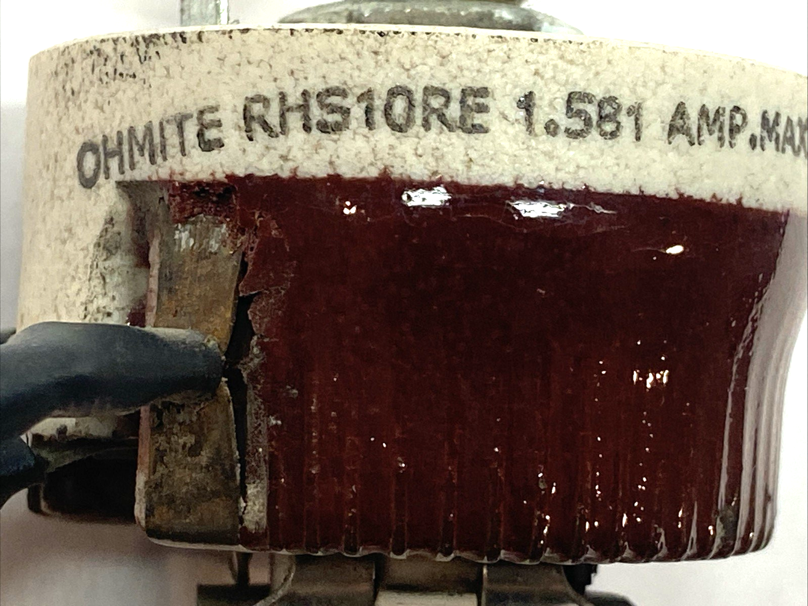 Ohmite RHS10RE Wirewound Rheostat 10 Ohm 25W Panel Mount 500V - Maverick Industrial Sales