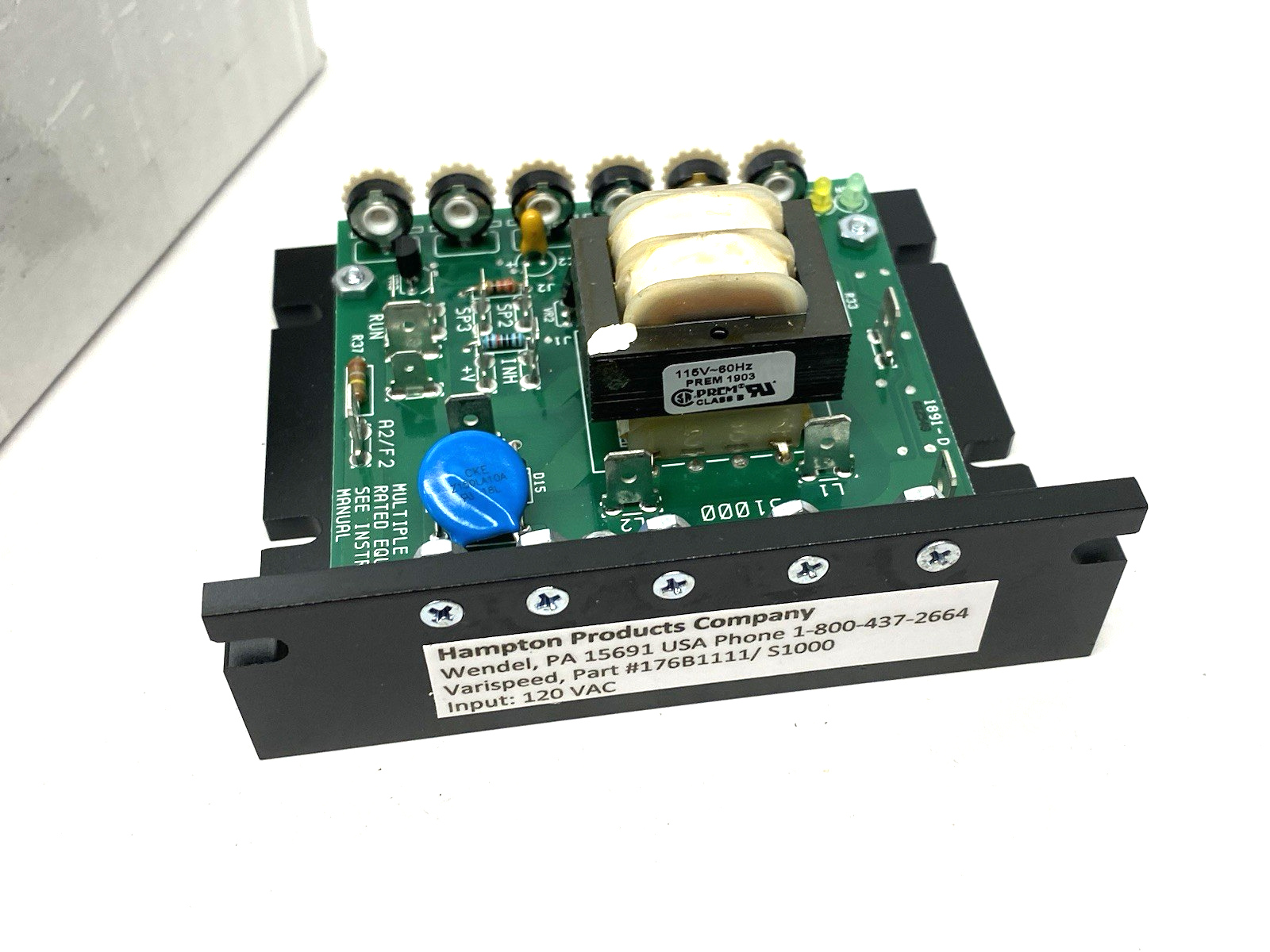Hampton Products 176B1111 Vari Speed® S1000 Series DC Motor Speed Control Unit - Maverick Industrial Sales