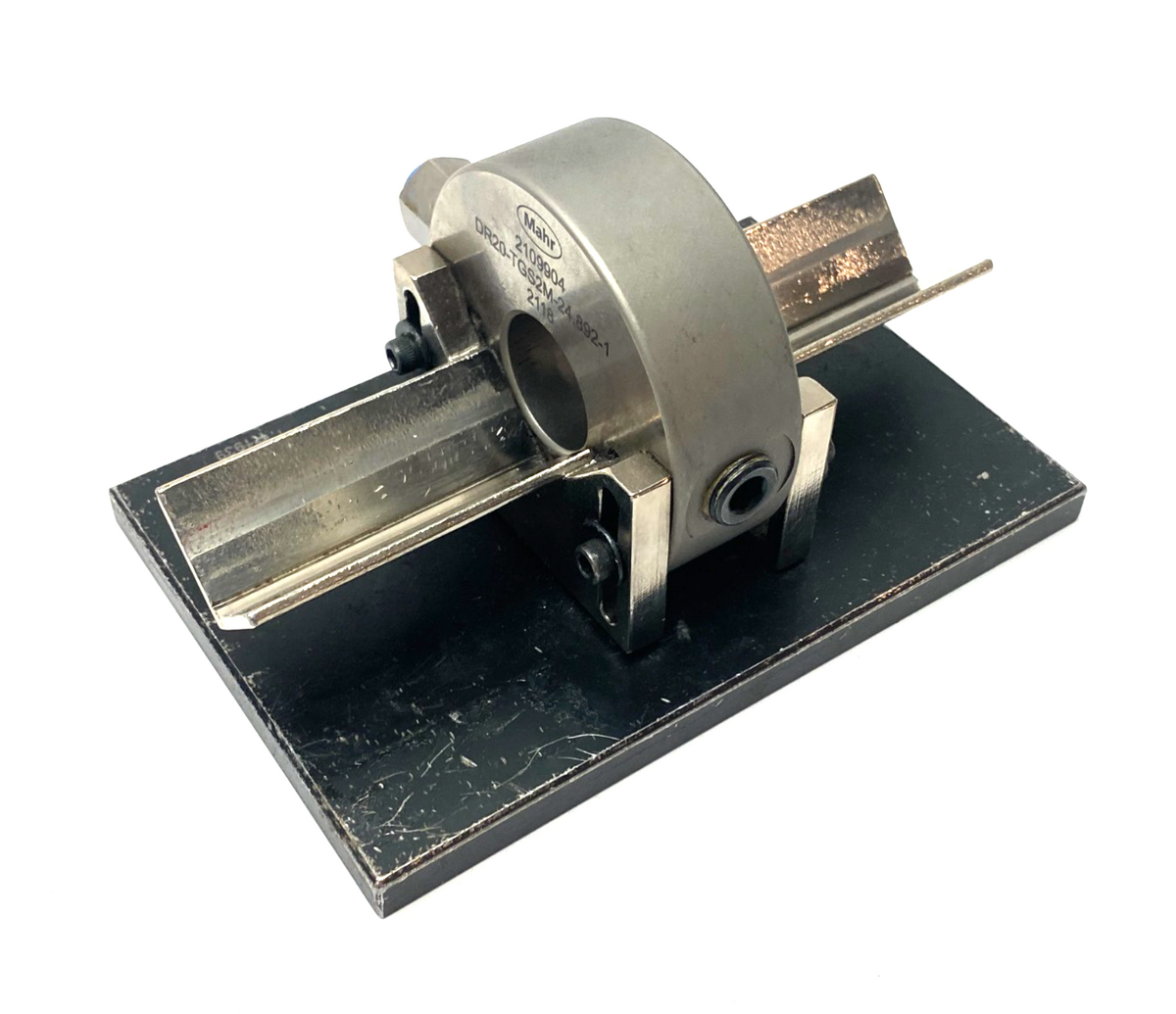 2109904, DR20-TGS2M-24.892-1 | Mahr 2109904 Dimensionair 2-Jet Air Ring Gauge DR20-TGS2M-24.892-1 w/ Base Plate - Used - Maverick Industrial Sales
