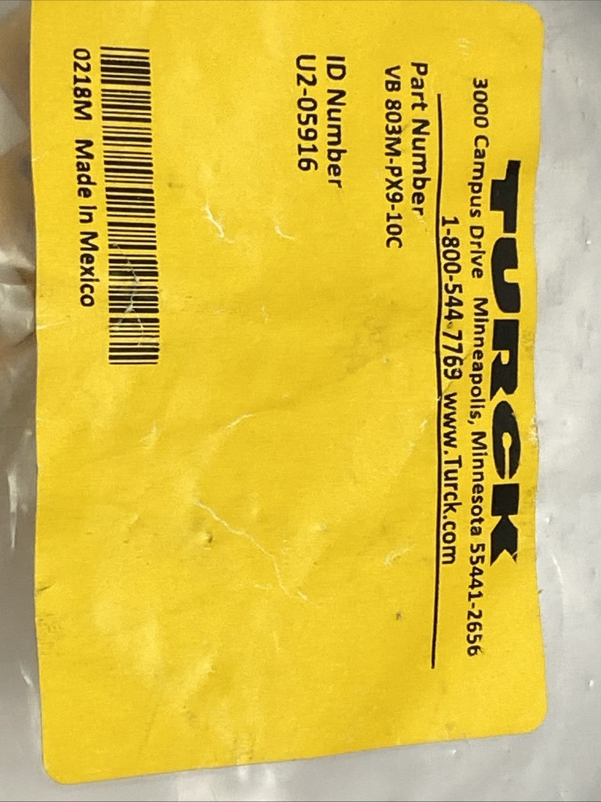 Turck VB 803M-PX9-10C Distribution Box 8-Port M8 3-Pin U2-05916 - Maverick Industrial Sales
