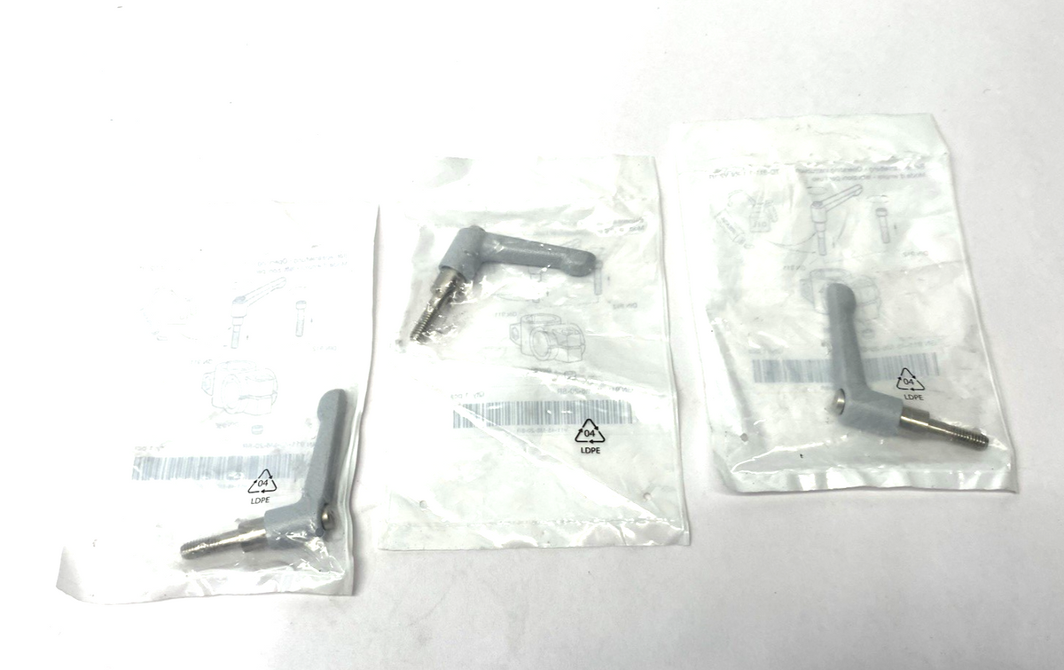GN 911-45-M6-20-SR | Ganter Adjustable Lever for Connector Clamp, Zinc, LOT OF 3 - New - Maverick Industrial Sales