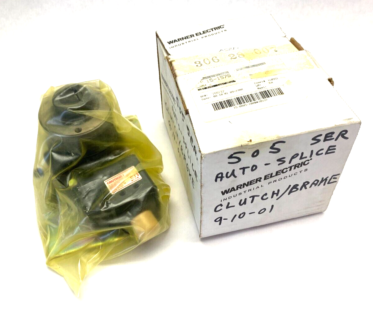 Warner Electric 306-28-007 Solenoid Operated Clutch Brake Wrap Spring Hub Input - Maverick Industrial Sales