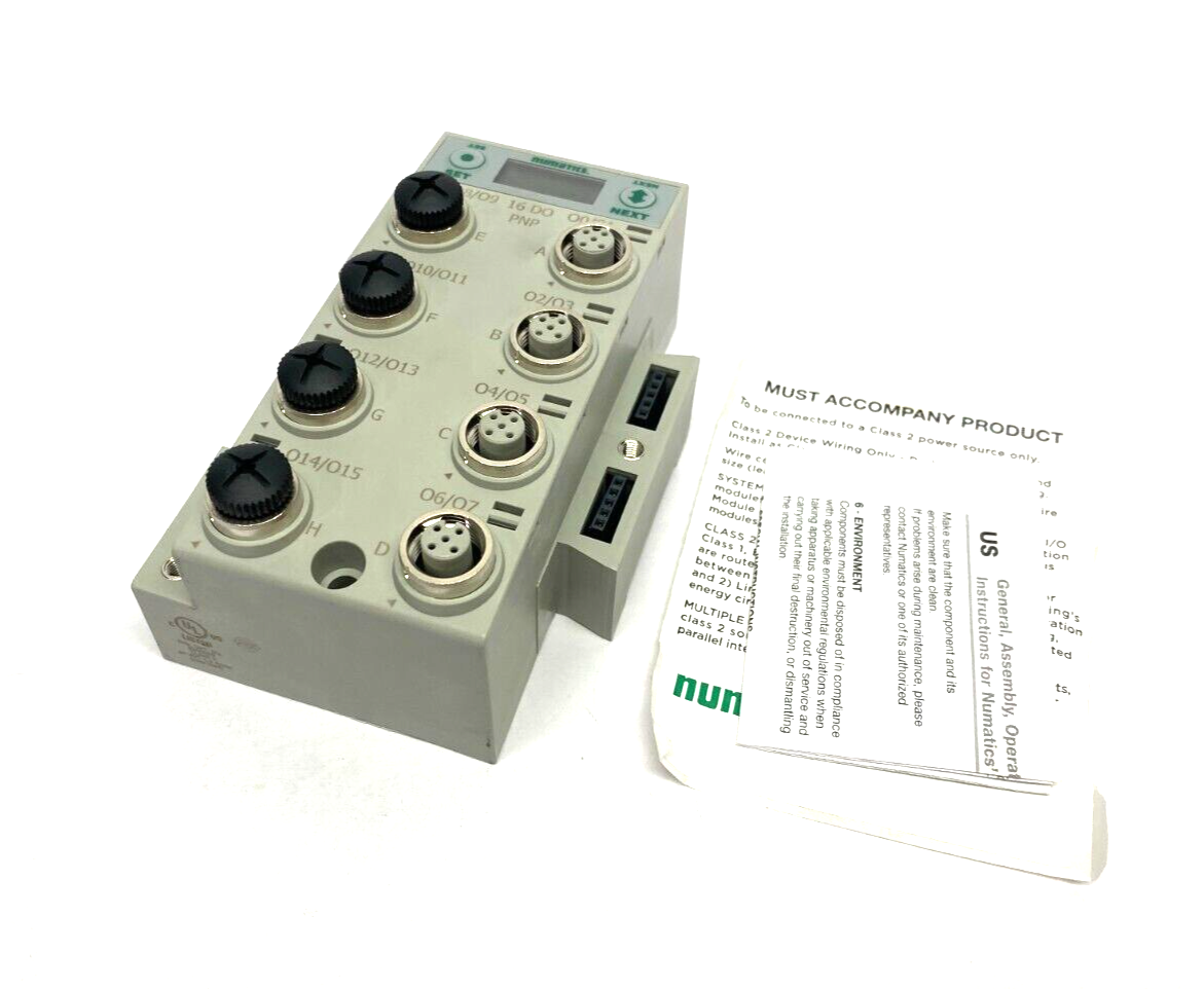 Numatics 240-207 Digital I/O Module 16x PNP Output 5-Pin M12 Ports - Maverick Industrial Sales