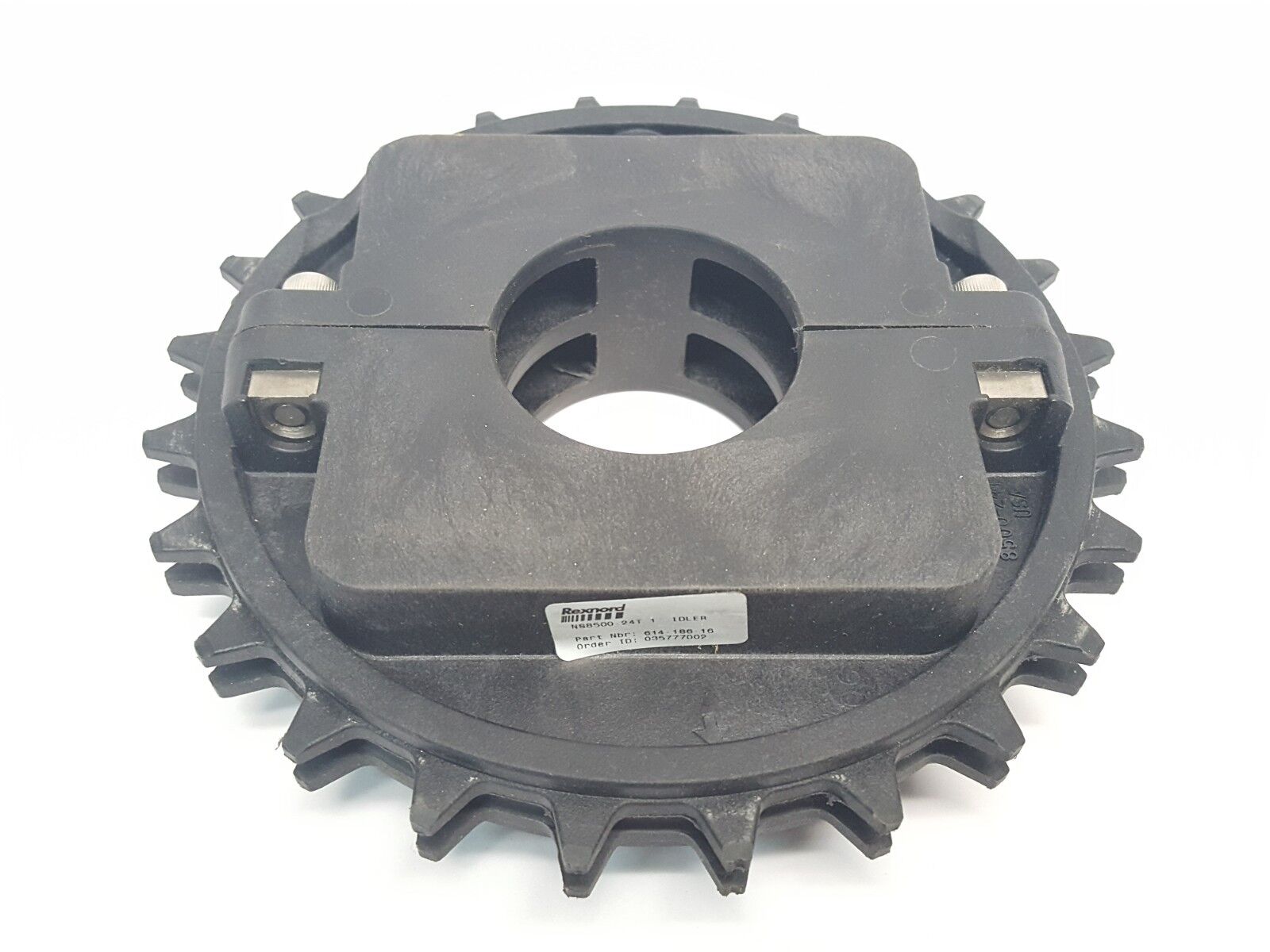 Rexnord NS8500-24T 1-3/4IN I PA Molded Nylon Split Sprocket 1-3/4" Bore Idler - Maverick Industrial Sales