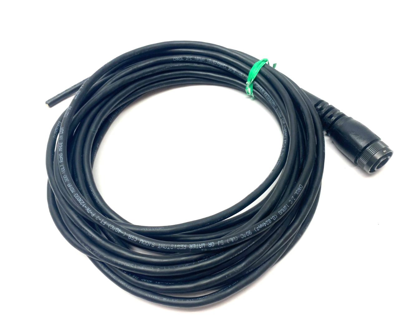 Carolprene 01310 Single Ended 2-Cond 2-Pin Connector Cordset 18AWG - Maverick Industrial Sales