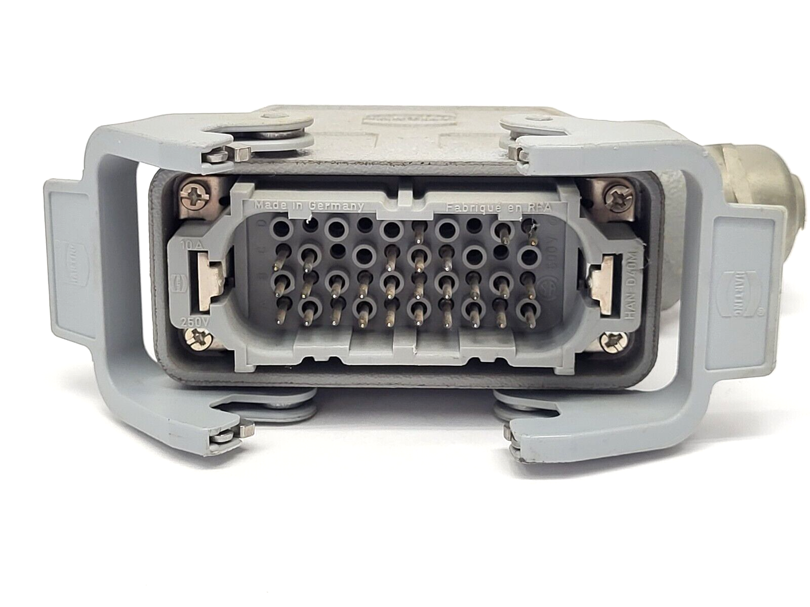 HARTING HAN-D40M Heavy Duty Power Connecting Housing 28-Pin 3HNE01900-1 - Maverick Industrial Sales