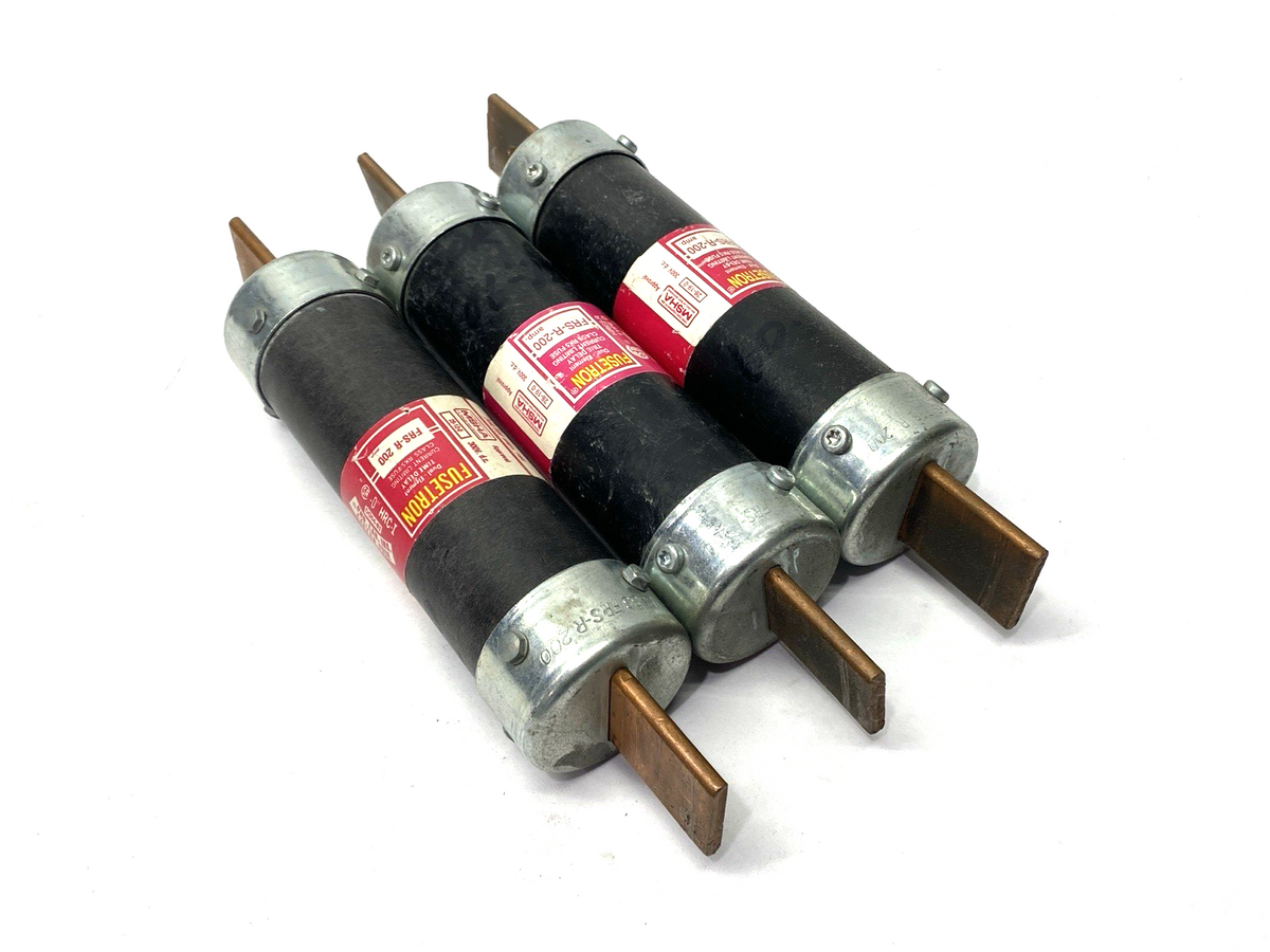 Fusetron FRS-R-200 Dual-Element Time-Delay Fuse Class RK5 600VAC 200A