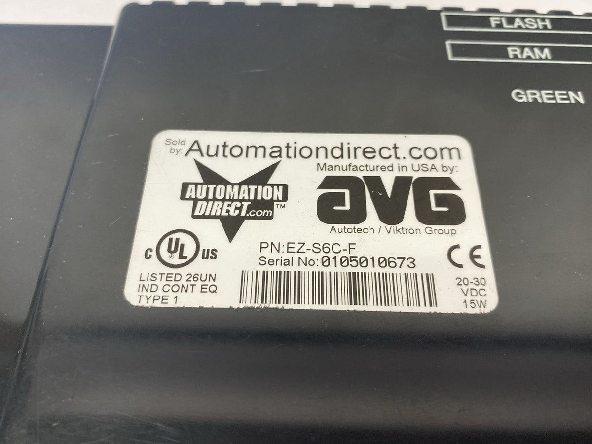 AVG Viktron Automation Direct EZ-S6C-F Color Touch Panel 6" 512K Expandable - Maverick Industrial Sales