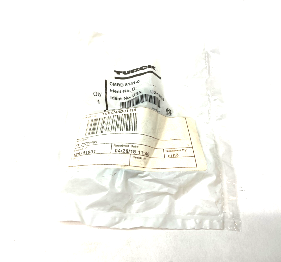 Turck CMBD 8141-0 Ethernet Field Wireable M12 5-Pin Connector U2-18485 - Maverick Industrial Sales