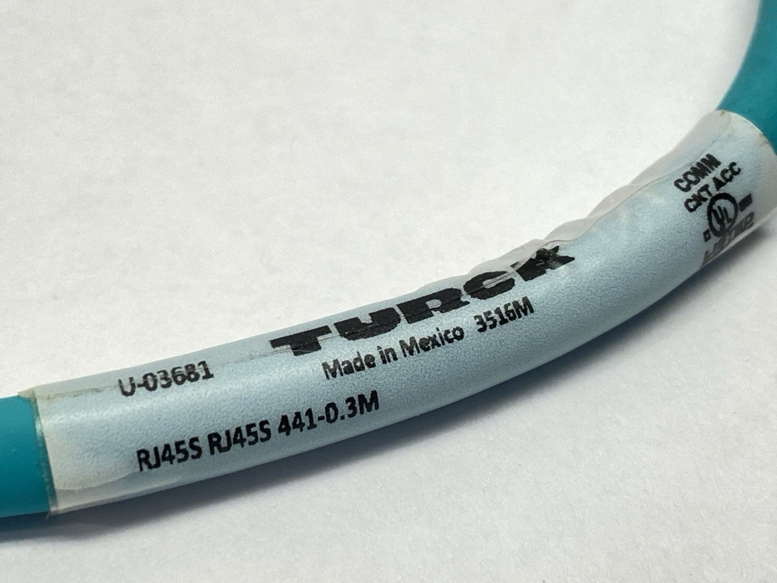 Turck RJ45S RJ45S 441-0.3M Industrial Ethernet Cable 0.3m U-03681 - Maverick Industrial Sales