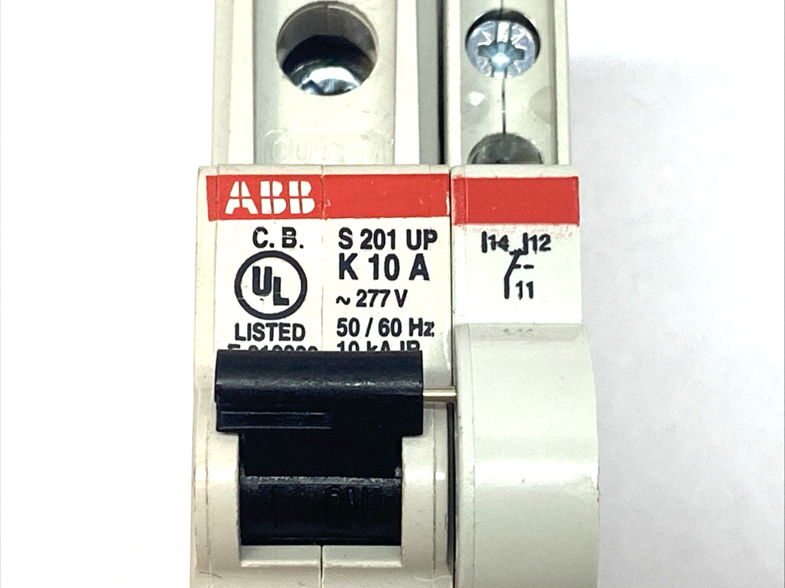 ABB S201UP-K10A Miniature Circuit Breaker 1P 10A 277V 50/60HZ - Maverick Industrial Sales
