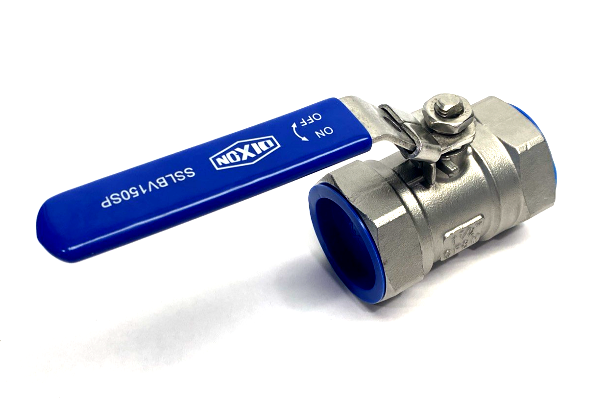 SSLBV150SP | Dixon Stainless Steel Ball Valve, Lockable Handle 1-1/2" NPT 1000 WOG - New – Open box - Maverick Industrial Sales