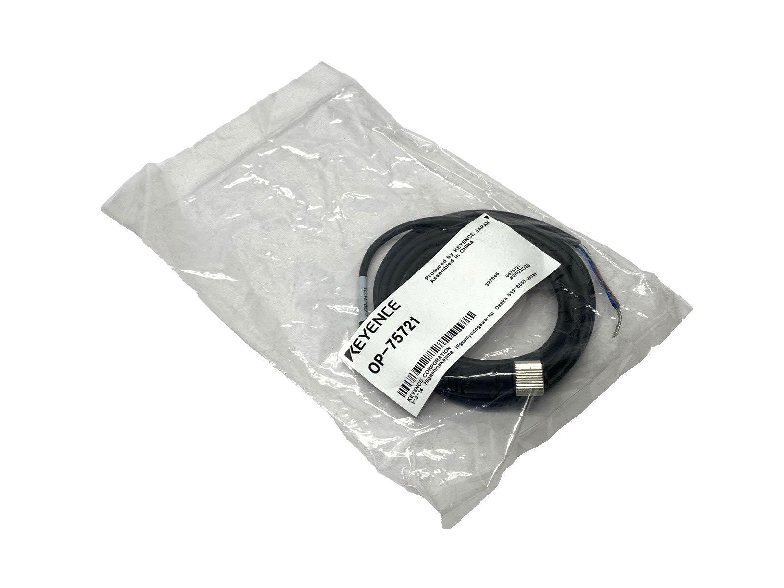 Keyence OP-75721 Single-Ended Connector Cable M12 - Maverick Industrial Sales