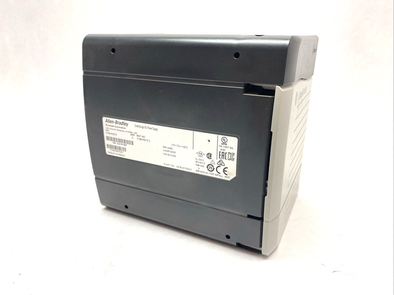 Allen Bradley 1756-PA72 SER C ControlLogix AC Power Supply - Maverick Industrial Sales