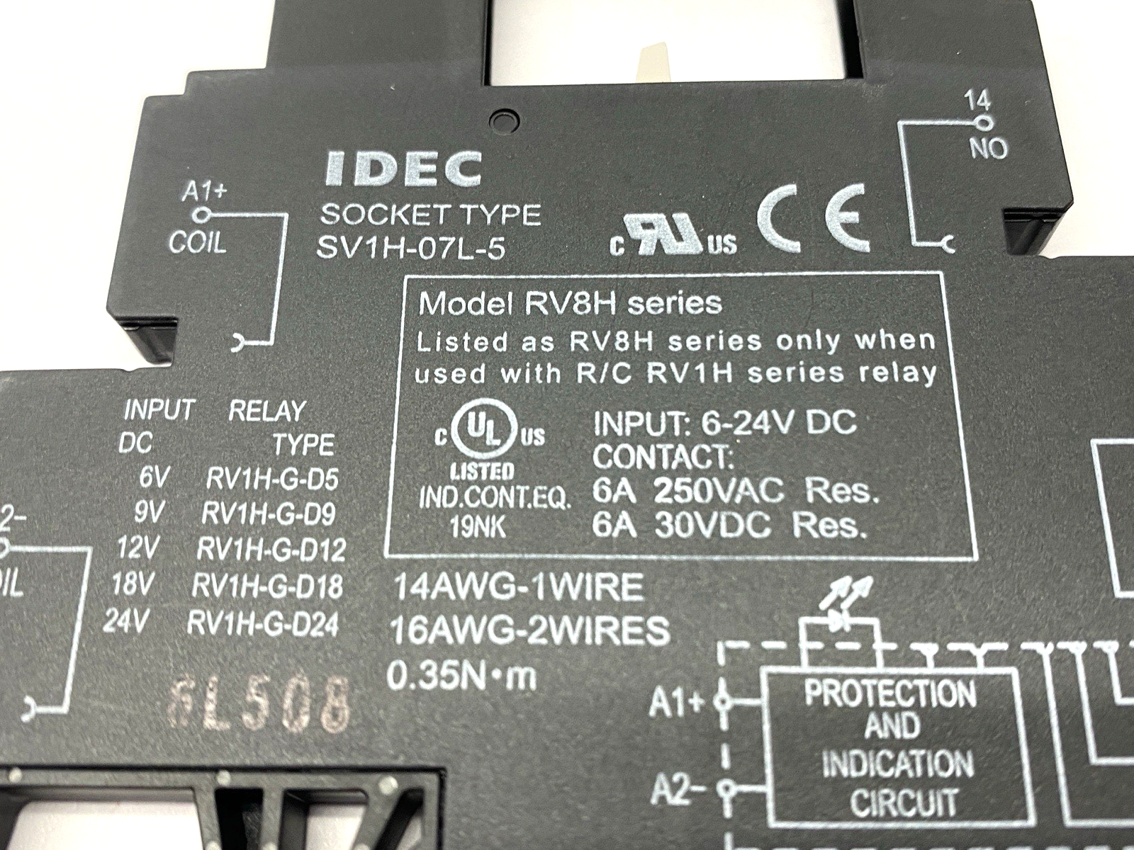 Idec SV1H-07L-5 Socket Type Interface Relay LOT OF 3 - Maverick Industrial Sales