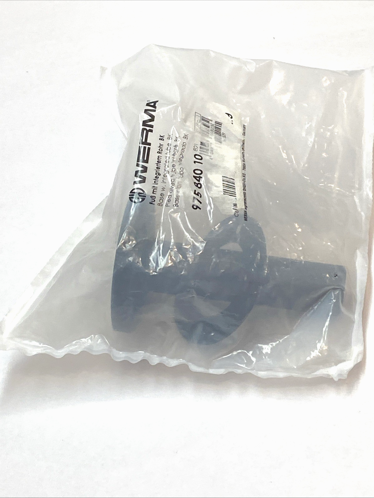 Werma 97584010 Mounting Base Black w/ Intergrated Tube - Maverick Industrial Sales
