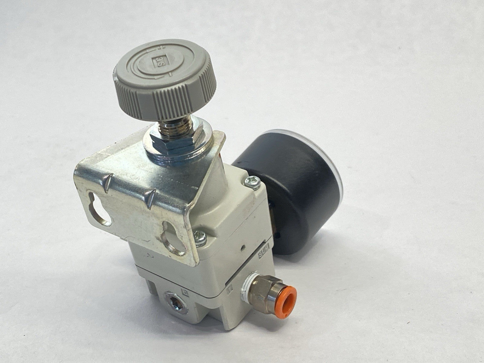 IR1020-N01B | SMC Pneumatic Pressure Regulator w/ Pressure Gauge - Used - Maverick Industrial Sales