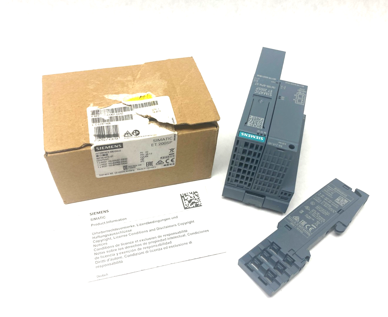 Siemens 6ES7 155-6AA01-0BN0 SIMATIC ET 200SP Interface Module, IM155-6PN ST - Maverick Industrial Sales