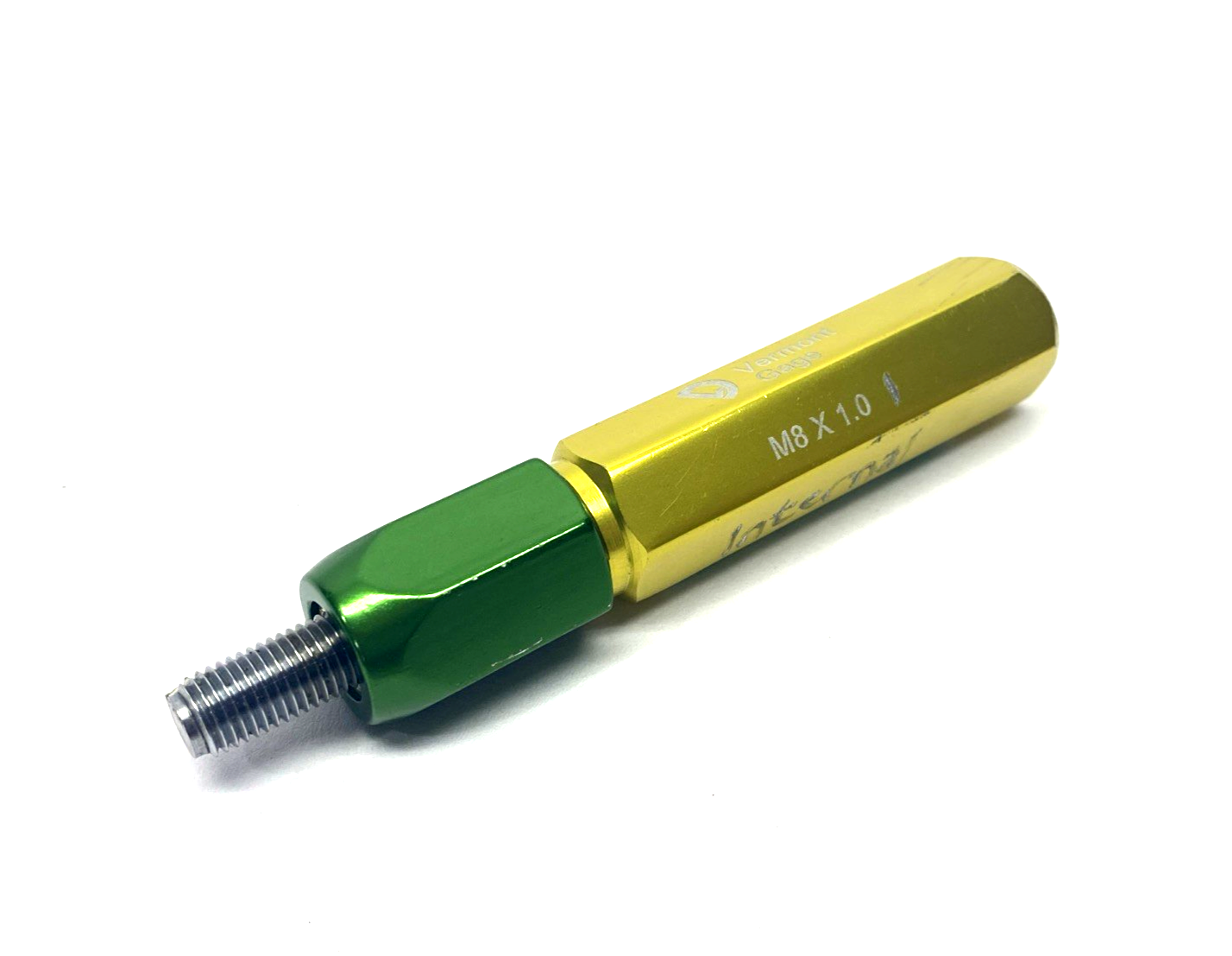 Vermont Gage M8 x 1.0 Internal Thread/Thread Plug Gage, Male/GO Only - Maverick Industrial Sales