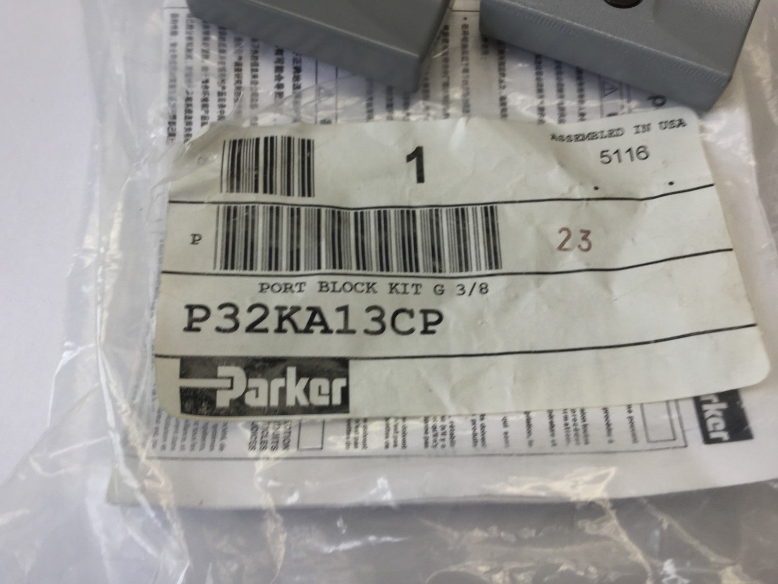 Parker P32KA13CP Port Block Kit G ⅜ - Maverick Industrial Sales