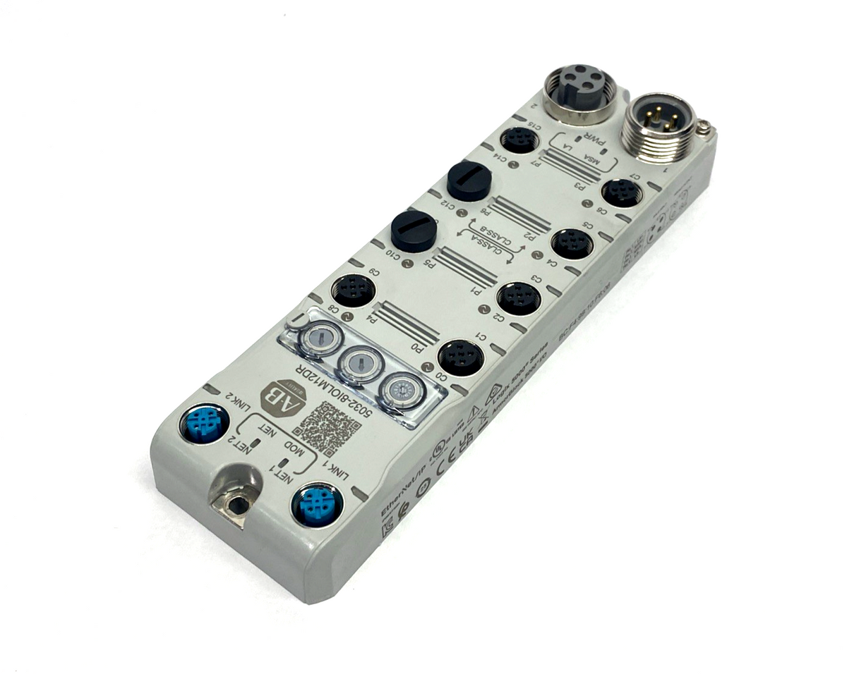 5032-8IOLM12DR | Allen Bradley Ser. A 5032 8Ch IO-Link Master Mini 4-Pin - Used - Maverick Industrial Sales