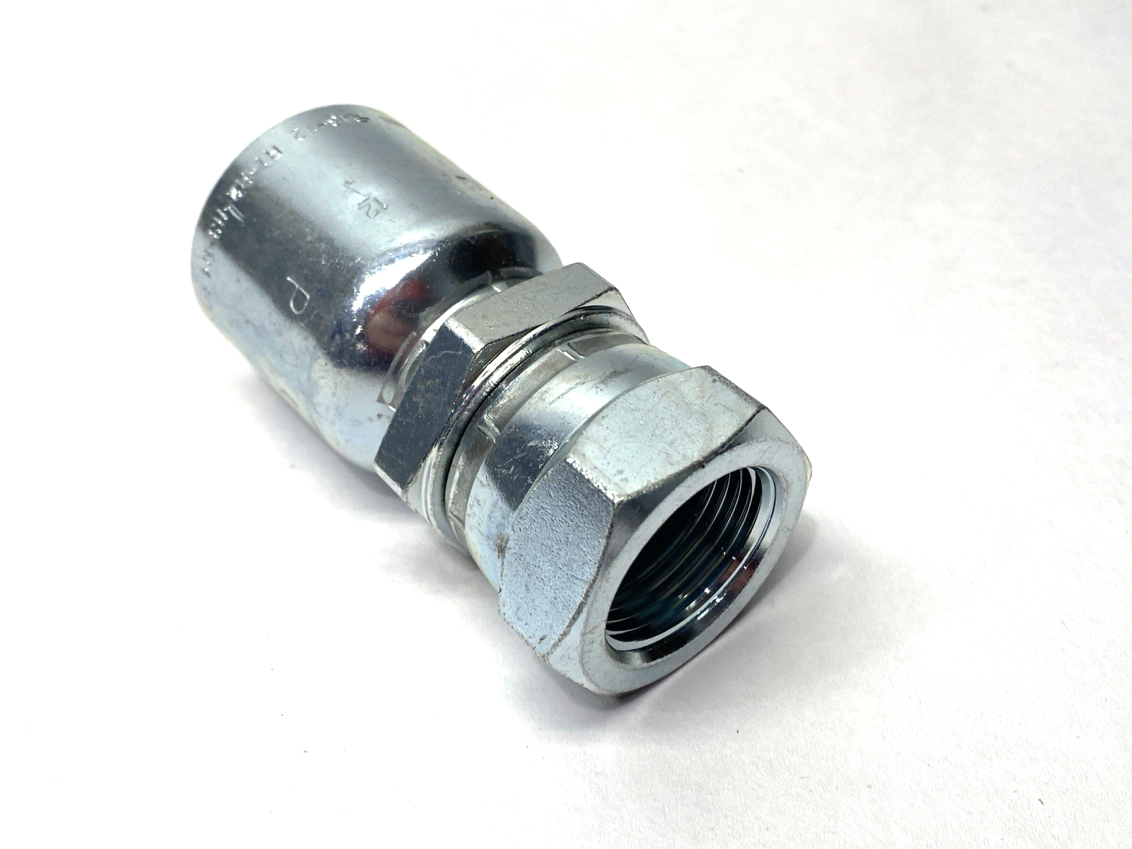 1FU43-12-12 | Parker Crimp Style Hydraulic Hose Fitting 3/4" Port 3/4" Hose I.D. - New – Open box - Maverick Industrial Sales