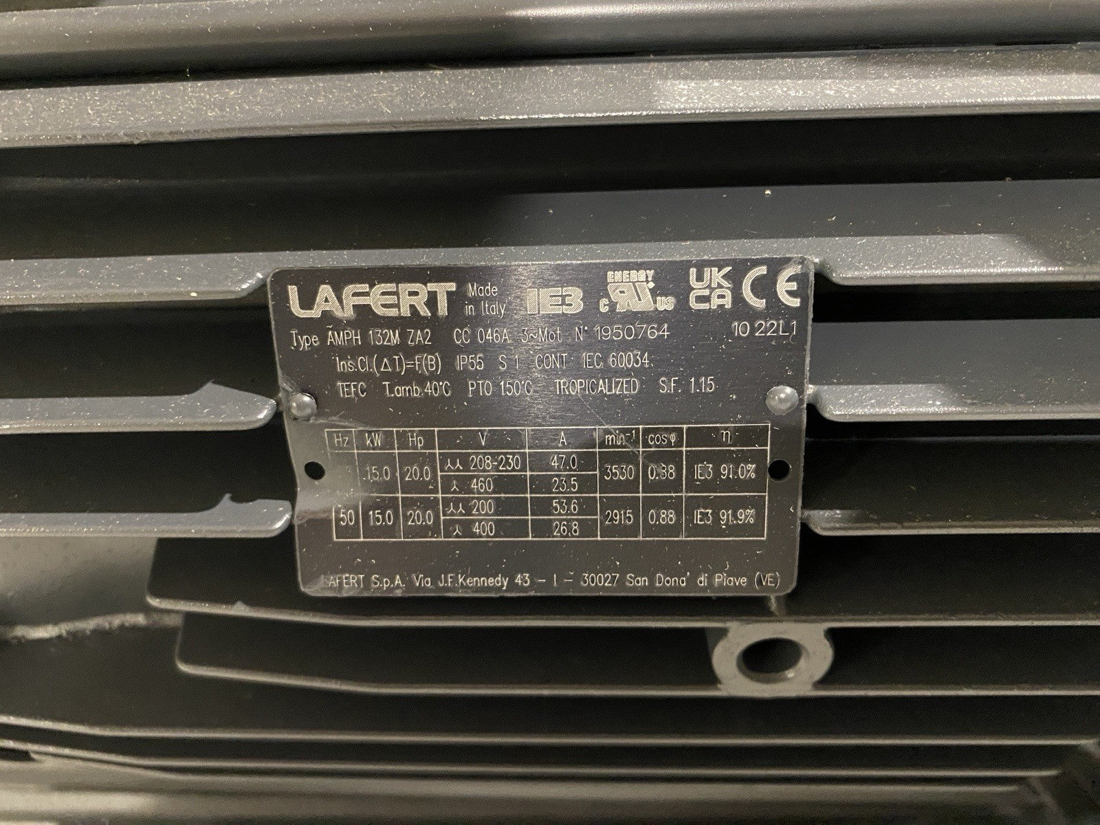 FPZ SCL K10-MS Regenerative Blower 200-460V 20HP - Maverick Industrial Sales