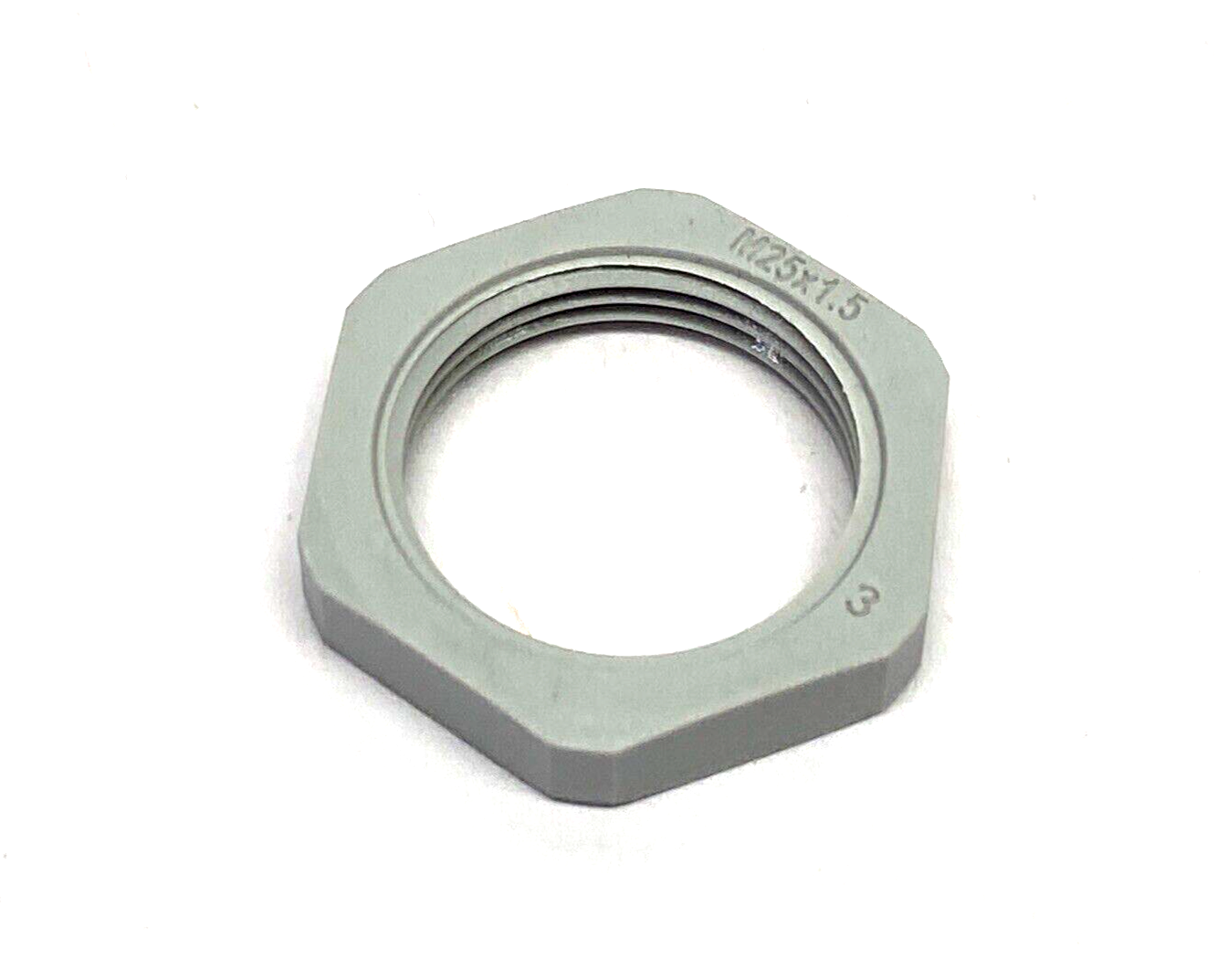 Bimed BLMN-13 Lock Nut M25x1.5, 32mm Spanner Width Light Grey Plyamide LOT OF 20 - Maverick Industrial Sales