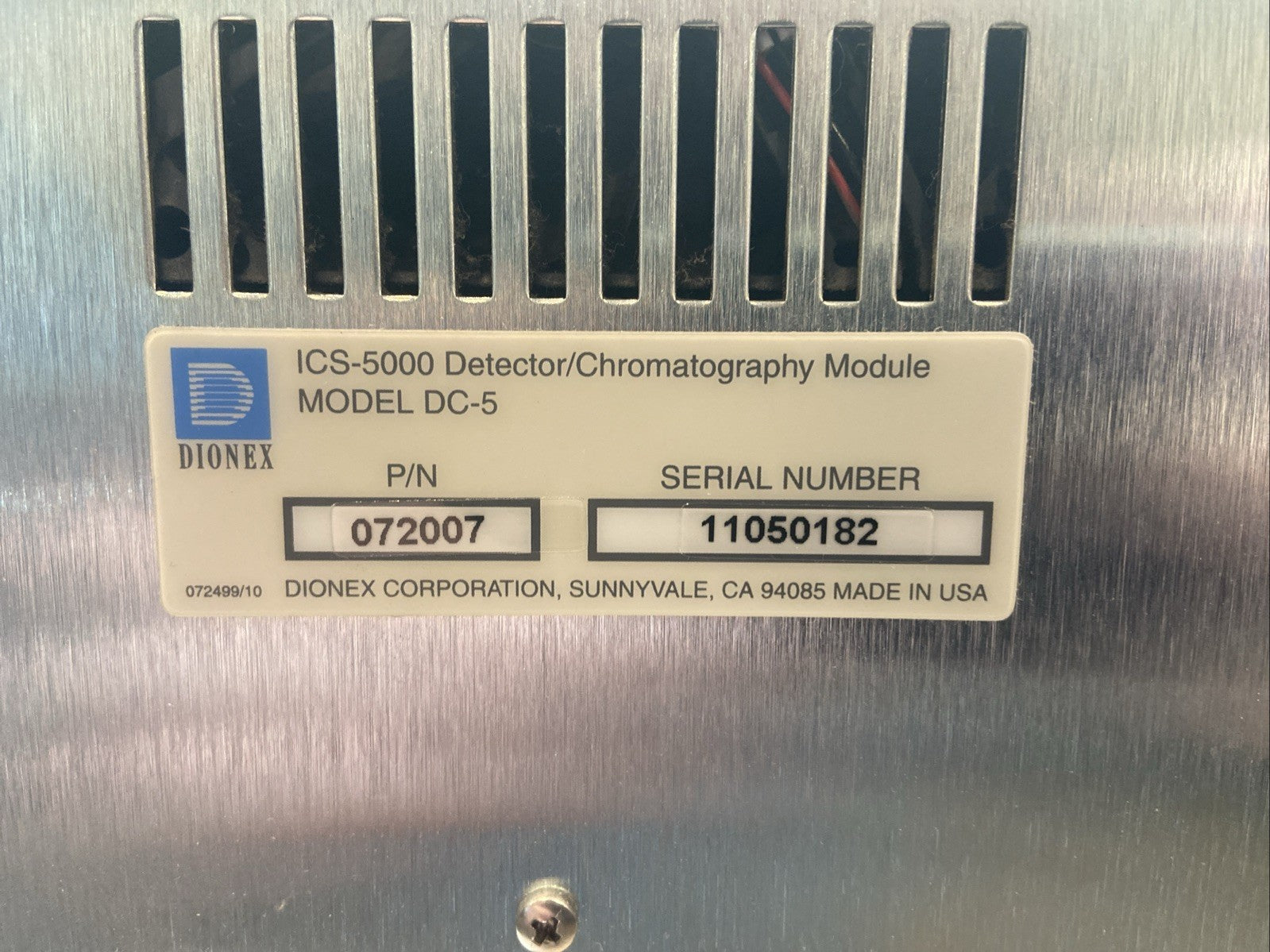 Thermo Scientific Dionex ICS-5000 DC-5 Ion Detector/Chromatography System Module - Maverick Industrial Sales