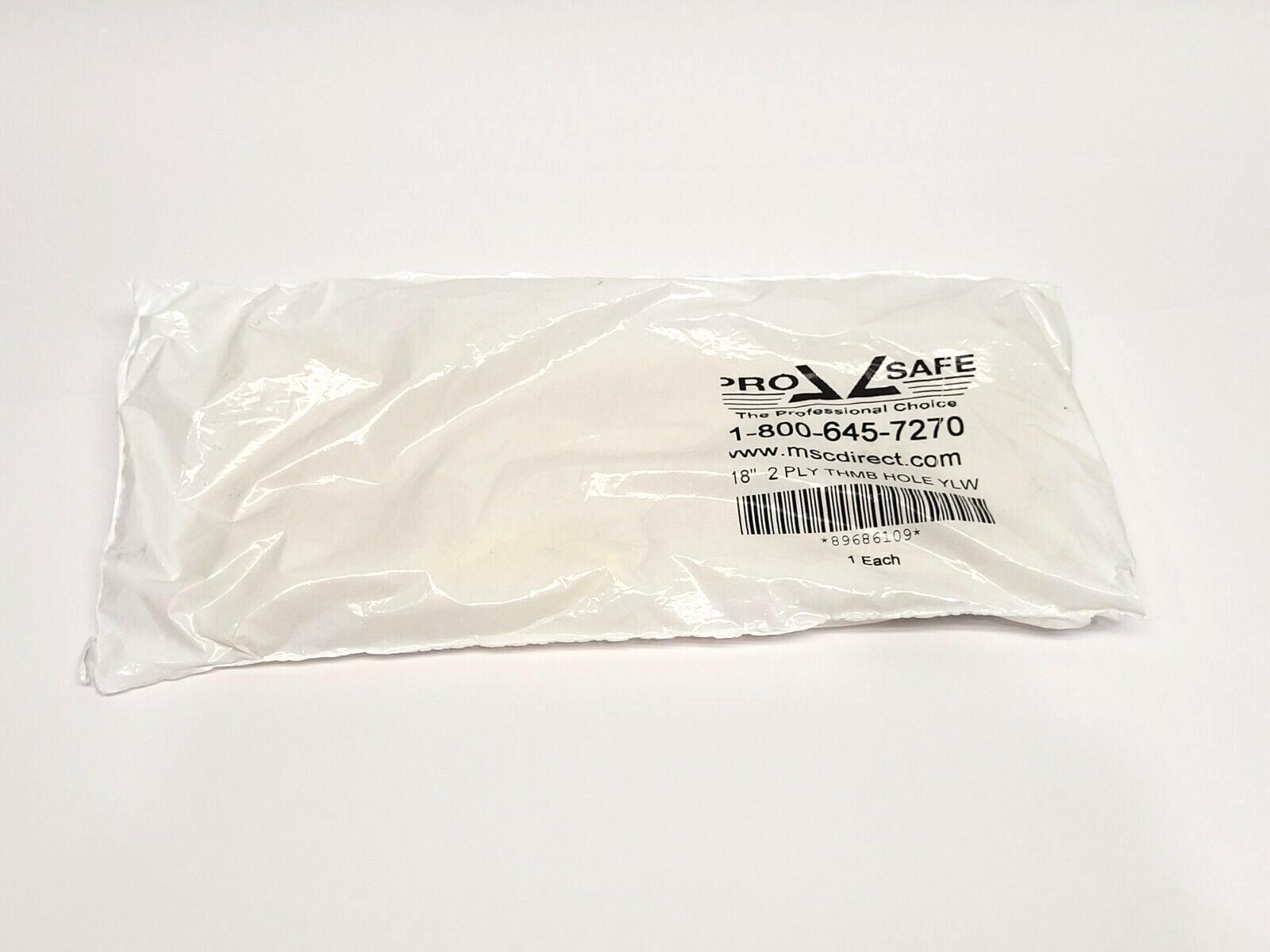 Pro Safe 89686109 Thumb Hole Yellow Sleeve 18" LOT OF 2 - Maverick Industrial Sales
