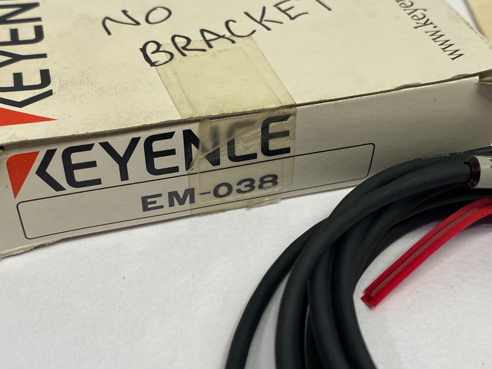 Keyence EM-038 Proximity Sensor Main Unit, Shielded Type, f3.8, NPN, NO BRACKET - Maverick Industrial Sales
