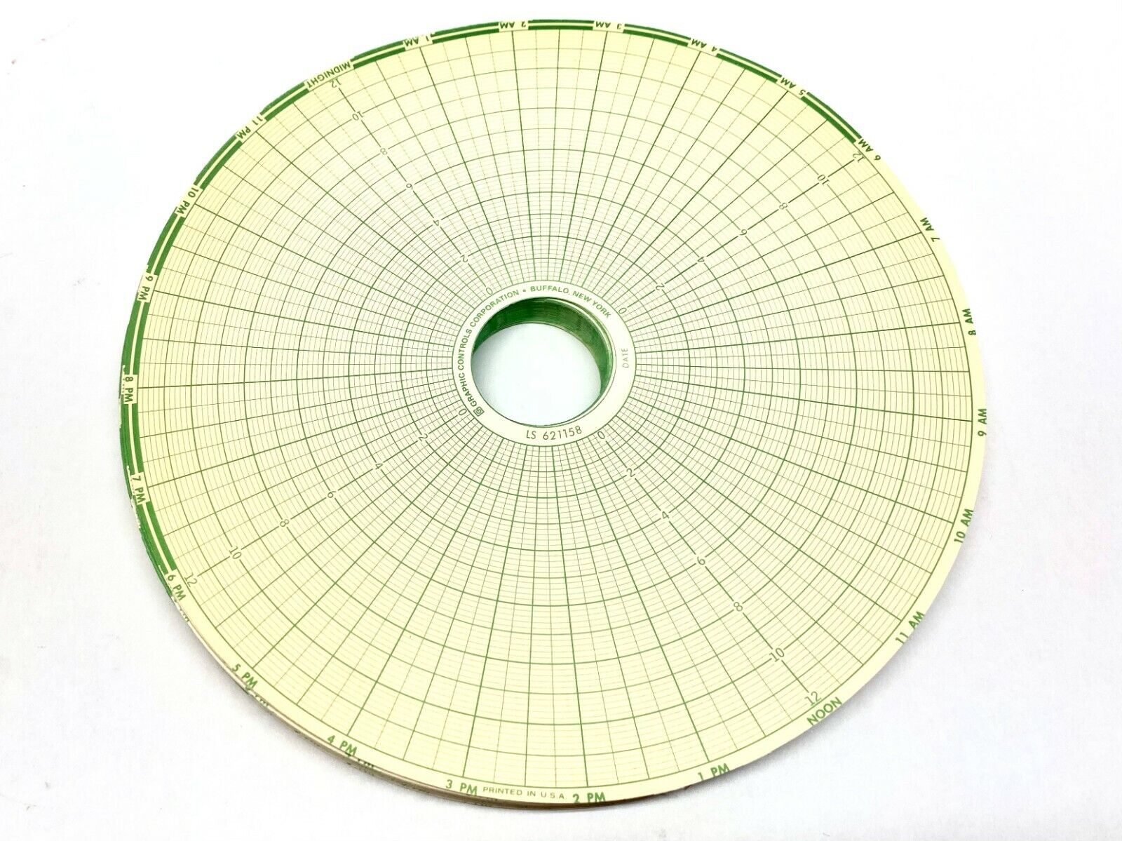 Graphic Controls 00351445 Circular Recording Charts 8" Diameter 621158 - Maverick Industrial Sales