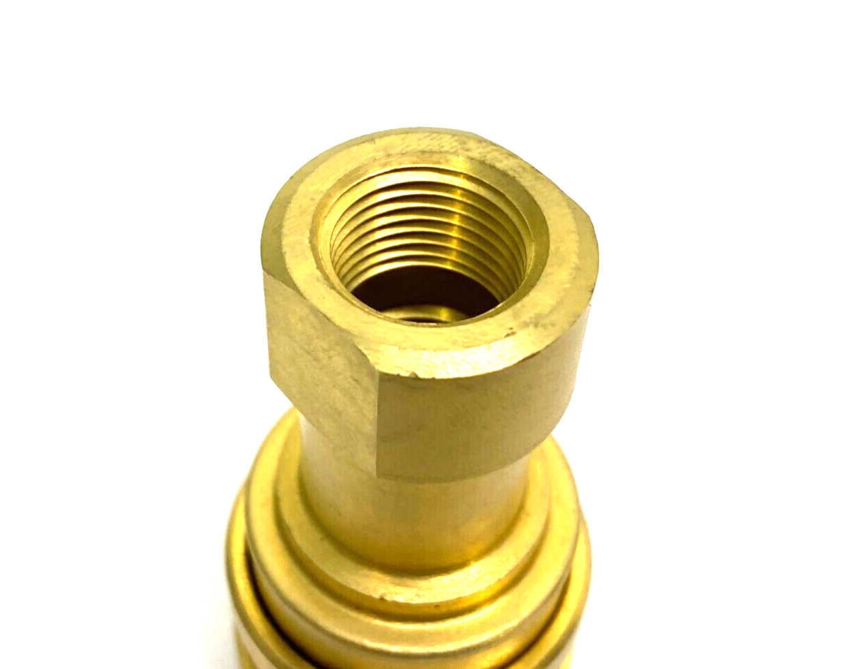 Eaton Hansen B3H21SL Brass Quick-Connect Auto Seal Lock Sleeve Fitting 3/8" FNPT - Maverick Industrial Sales